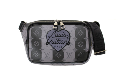 Authentic NEW Louis Vuitton x NIGO Monogram Eclipse Striped Canvas Modular Sling Bag