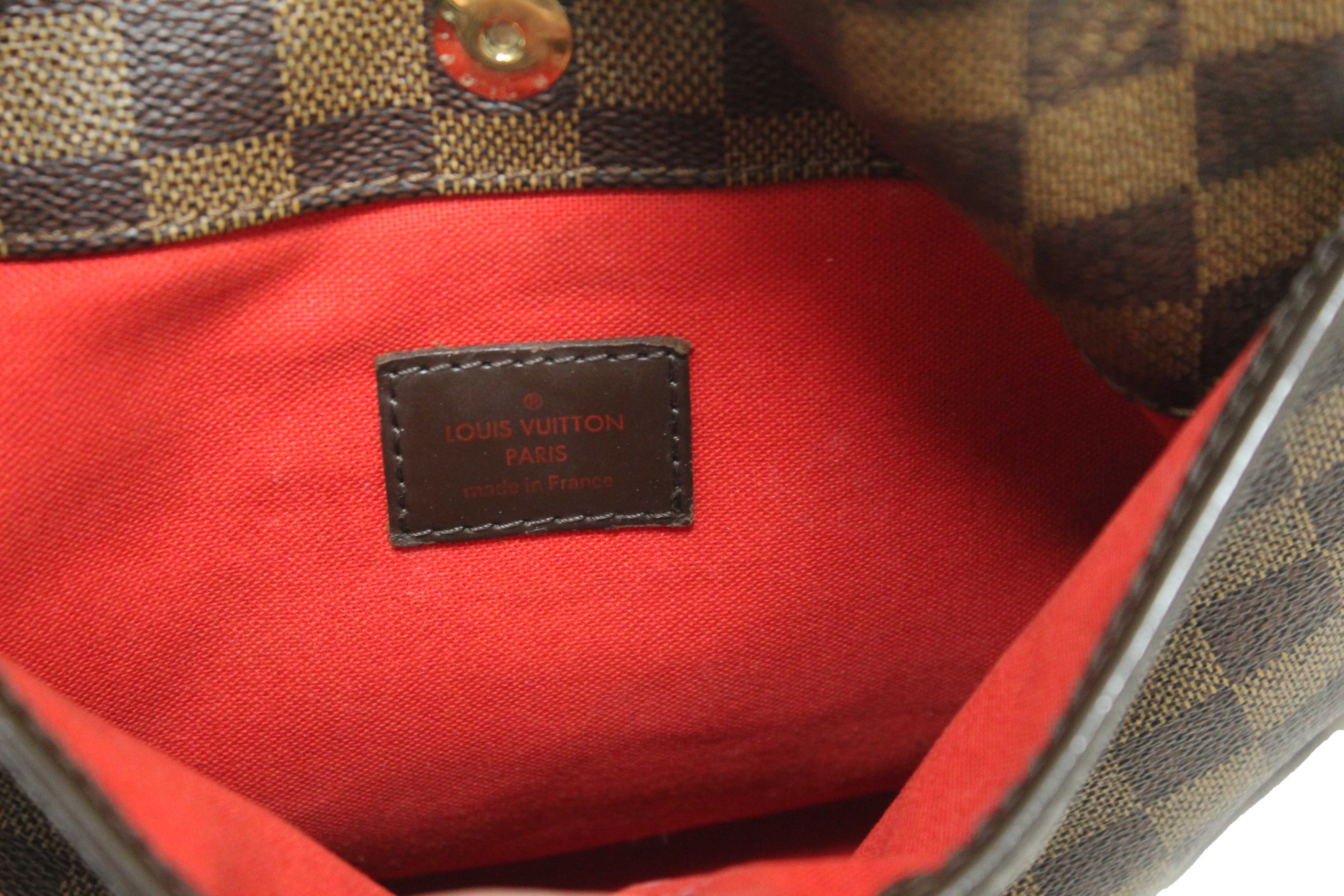 Authentic Louis Vuitton Damier Ebene Bloomsbury PM Messenger Bag