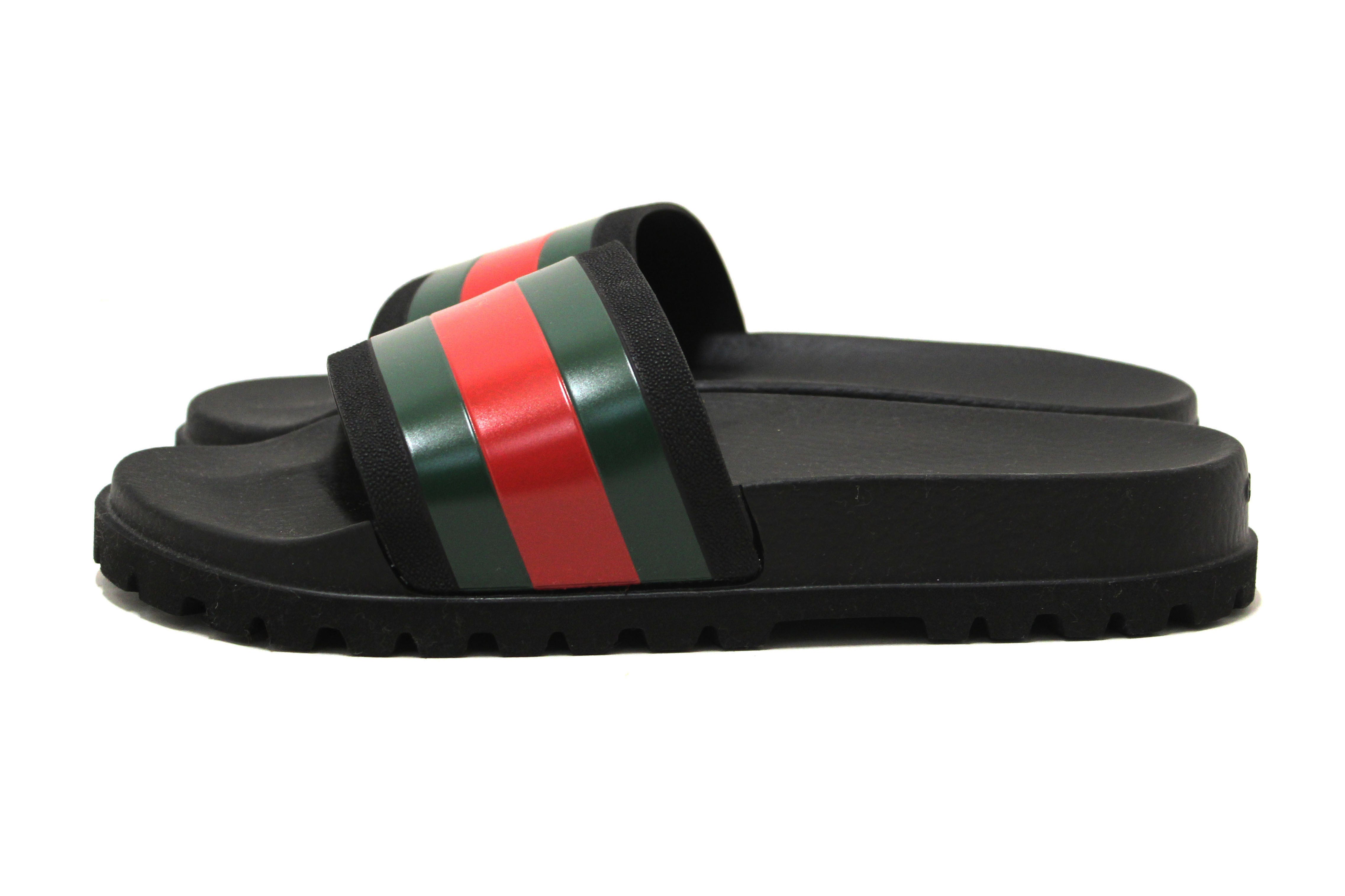 Authentic NEW Gucci Men's slide sandal with Web Size 9.5 US