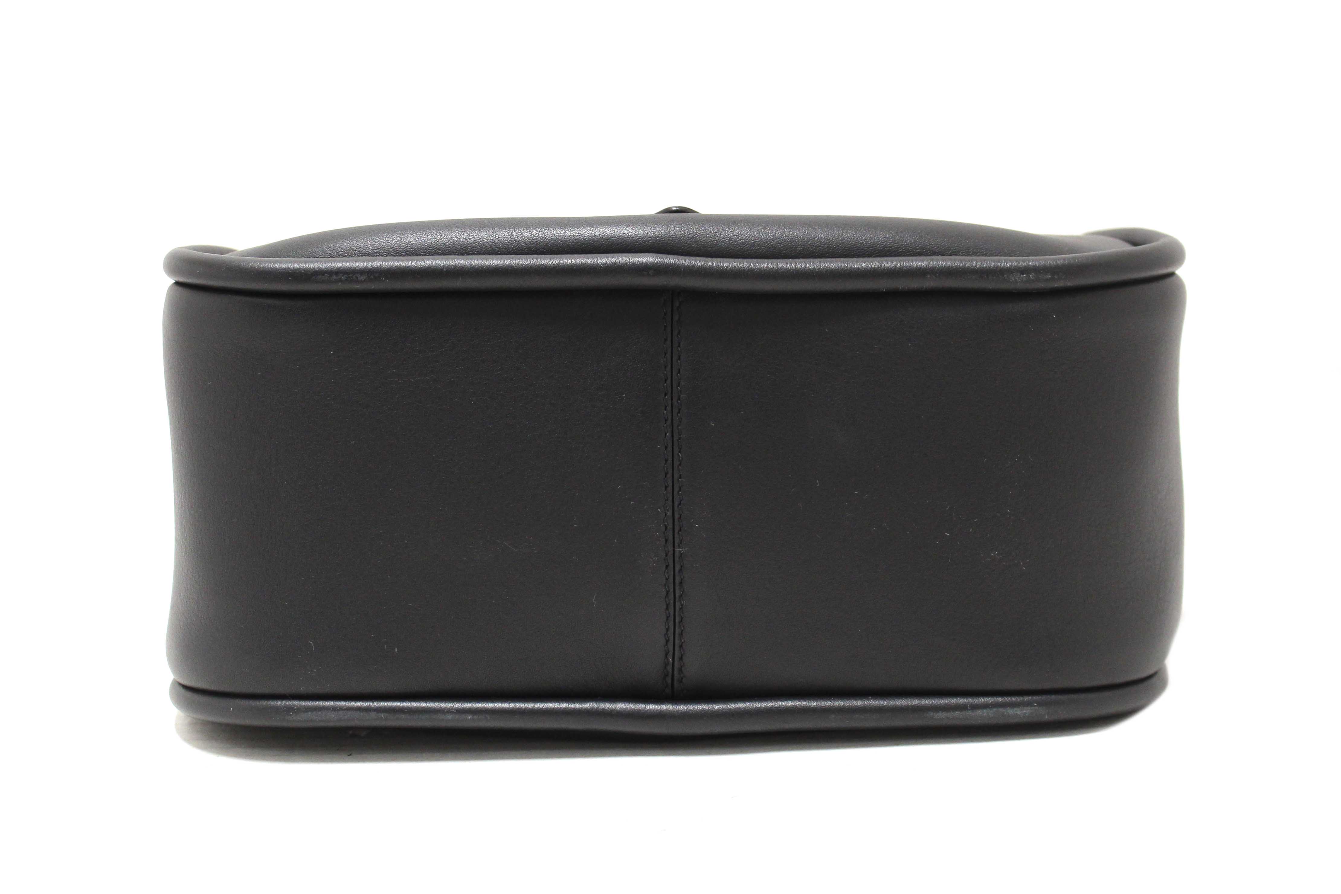 Authentic Prada Black Leather Darling Hand and Shoulder Bag