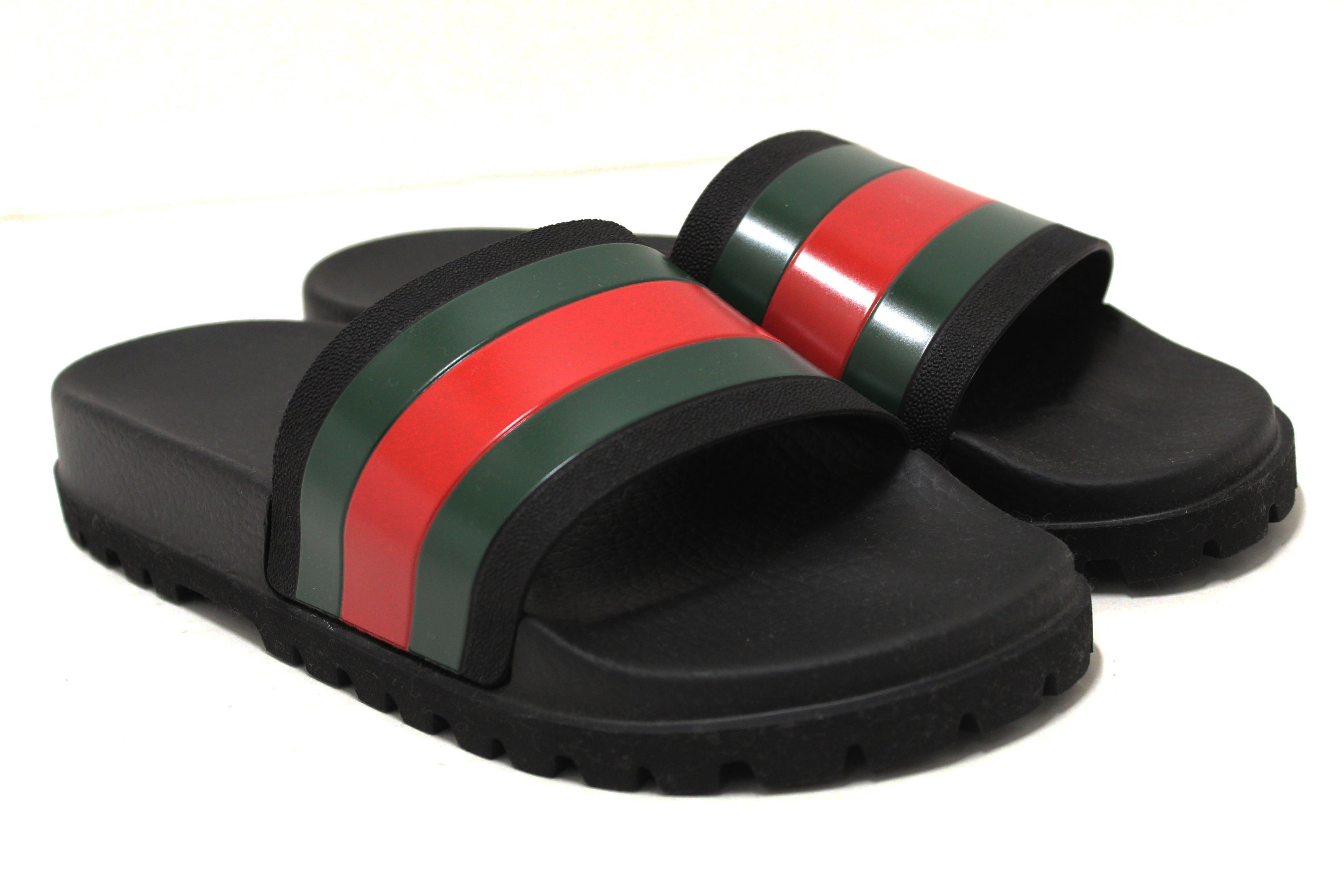 Authentic NEW Gucci Men's slide sandal with Web Size 9.5 US
