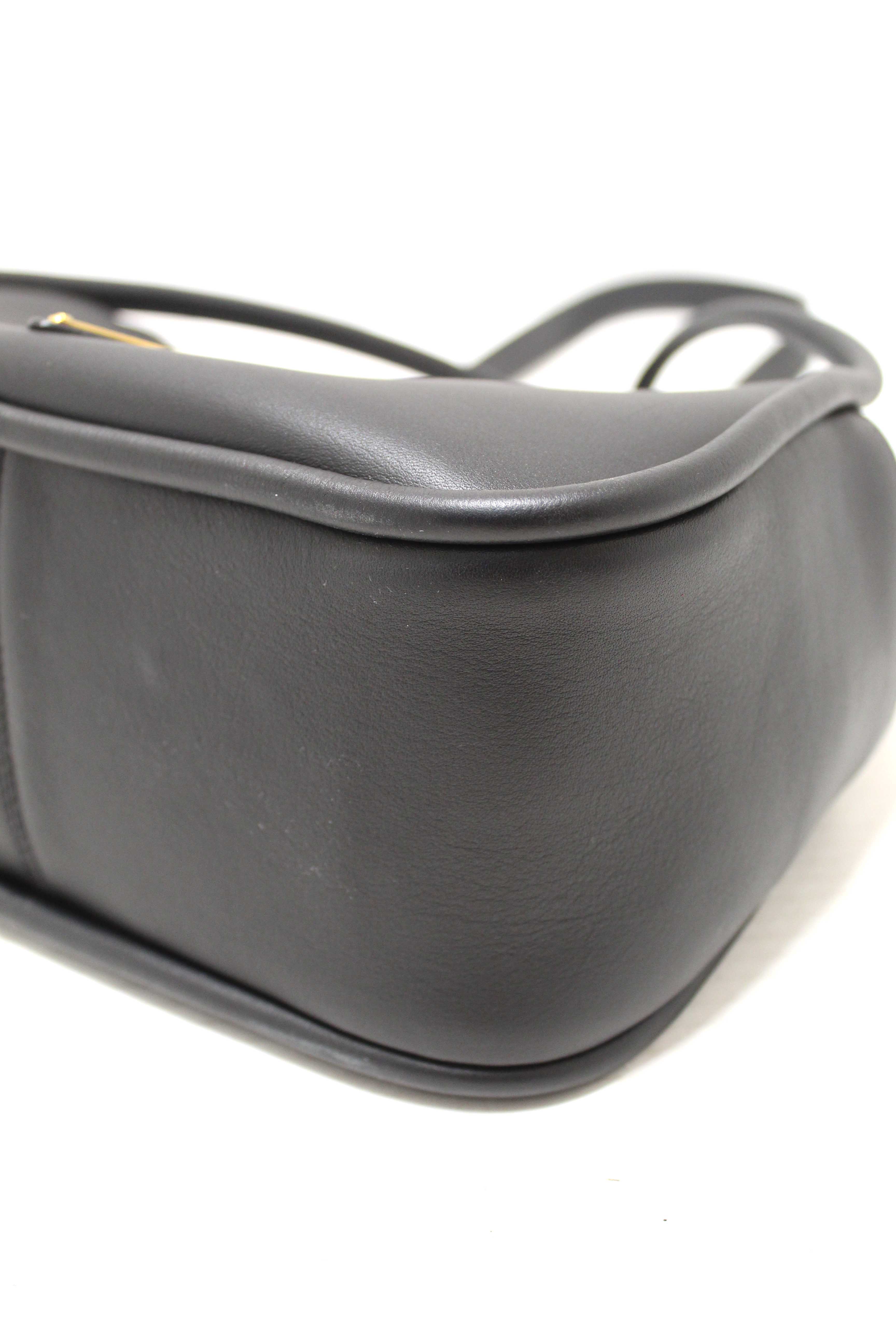 Authentic Prada Black Leather Darling Hand and Shoulder Bag