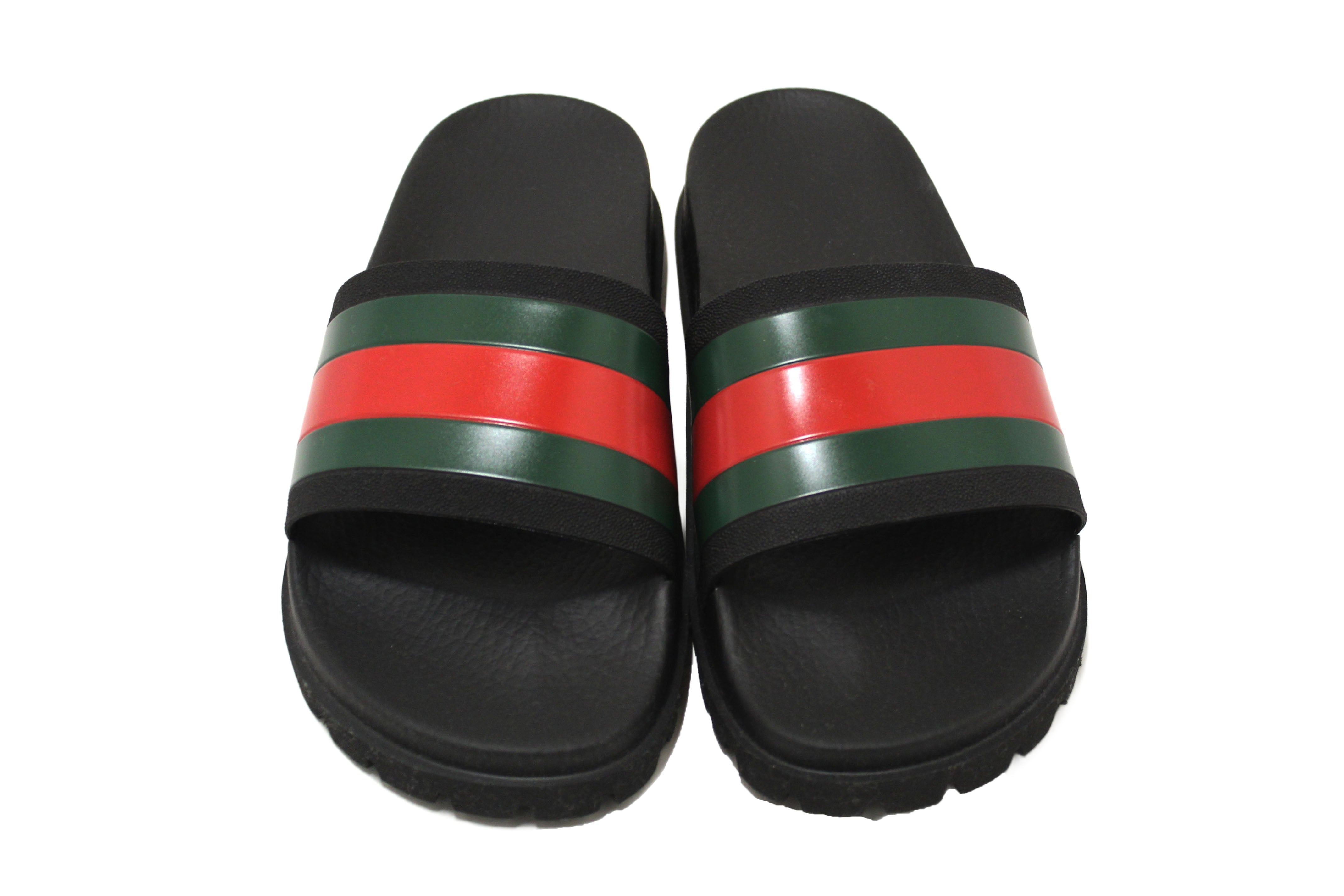 Authentic NEW Gucci Men's slide sandal with Web Size 9.5 US