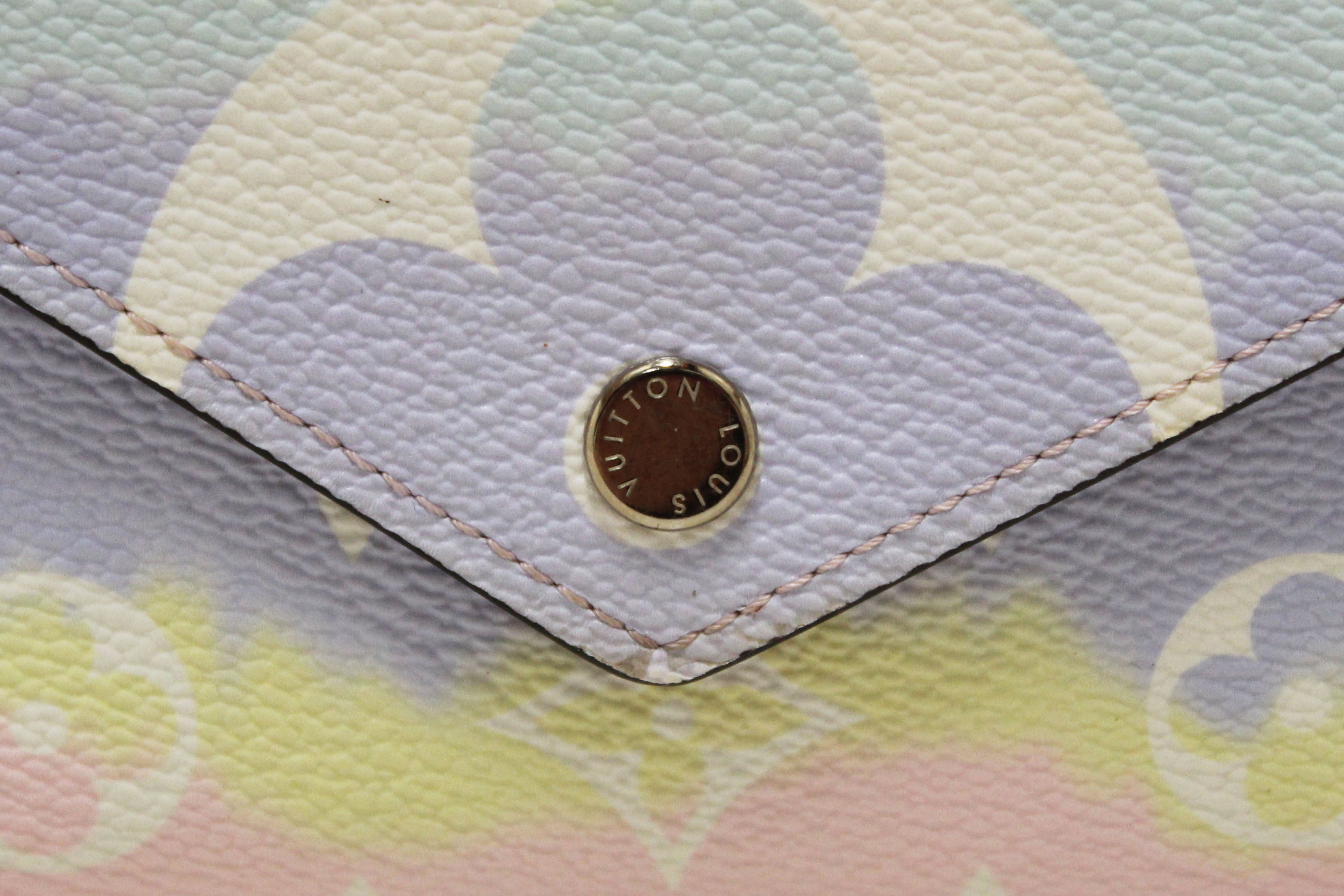 Authentic Louis Vuitton Pastel Monogram Escale Victorine Wallet