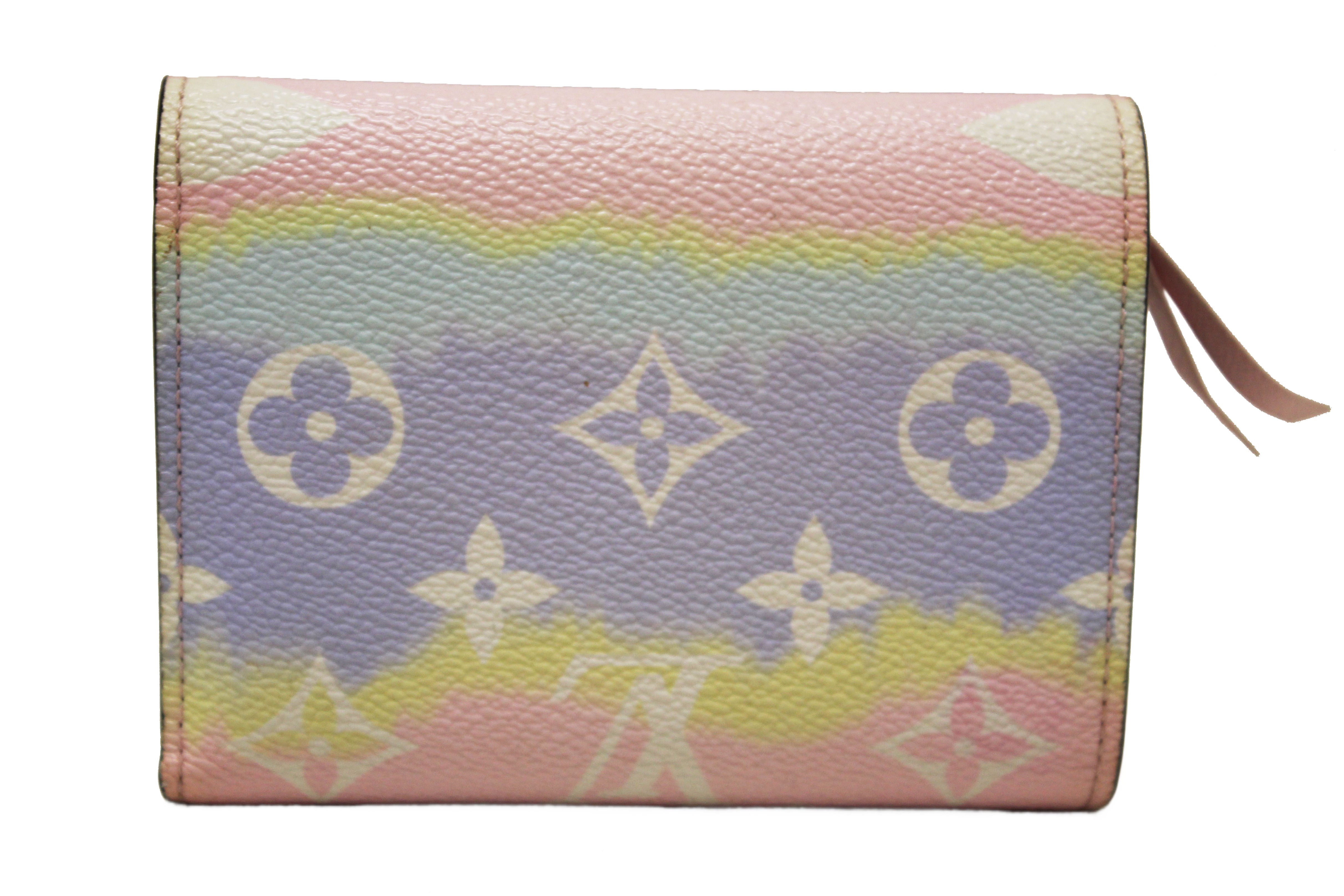 Authentic Louis Vuitton Pastel Monogram Escale Victorine Wallet