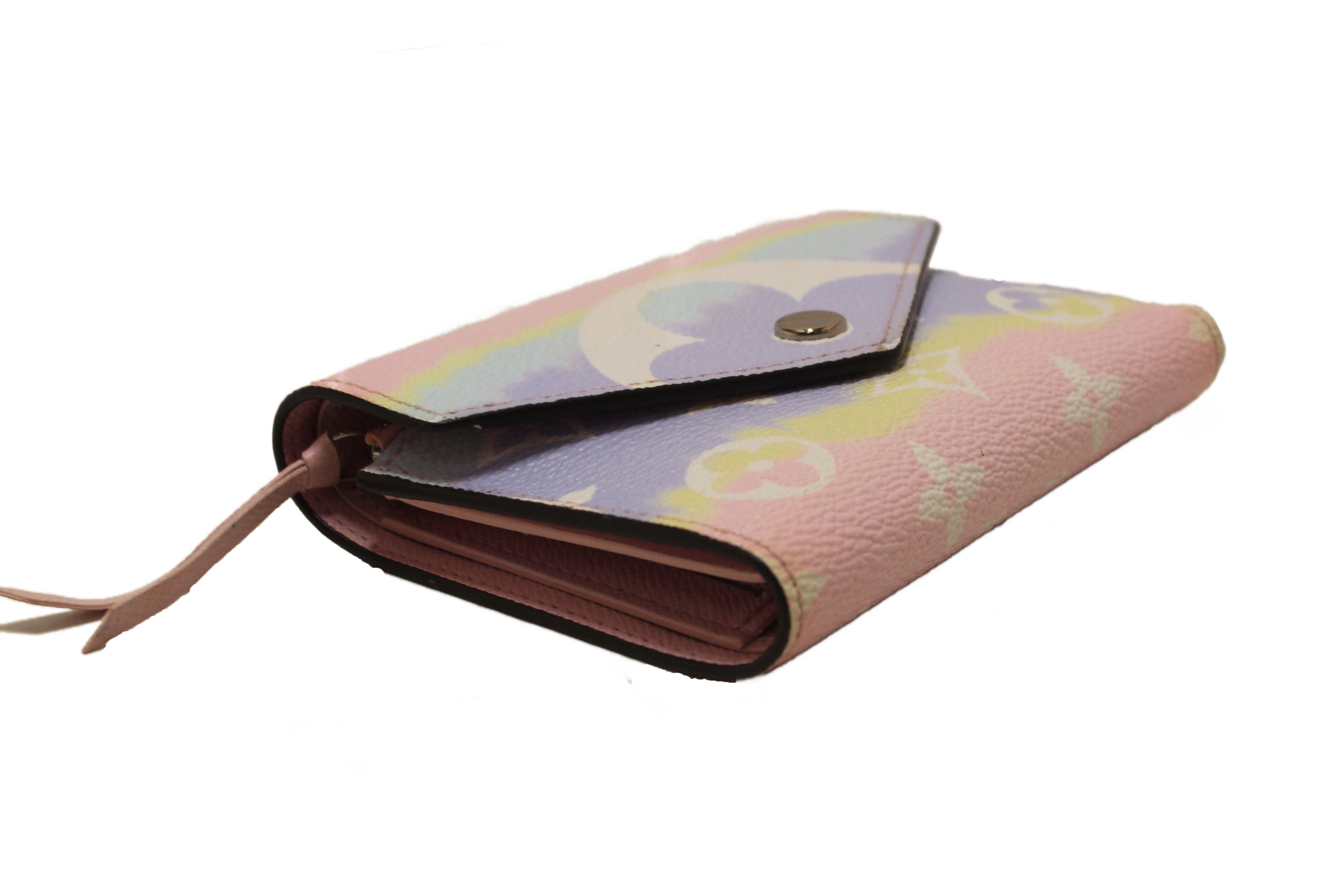 Authentic Louis Vuitton Pastel Monogram Escale Victorine Wallet