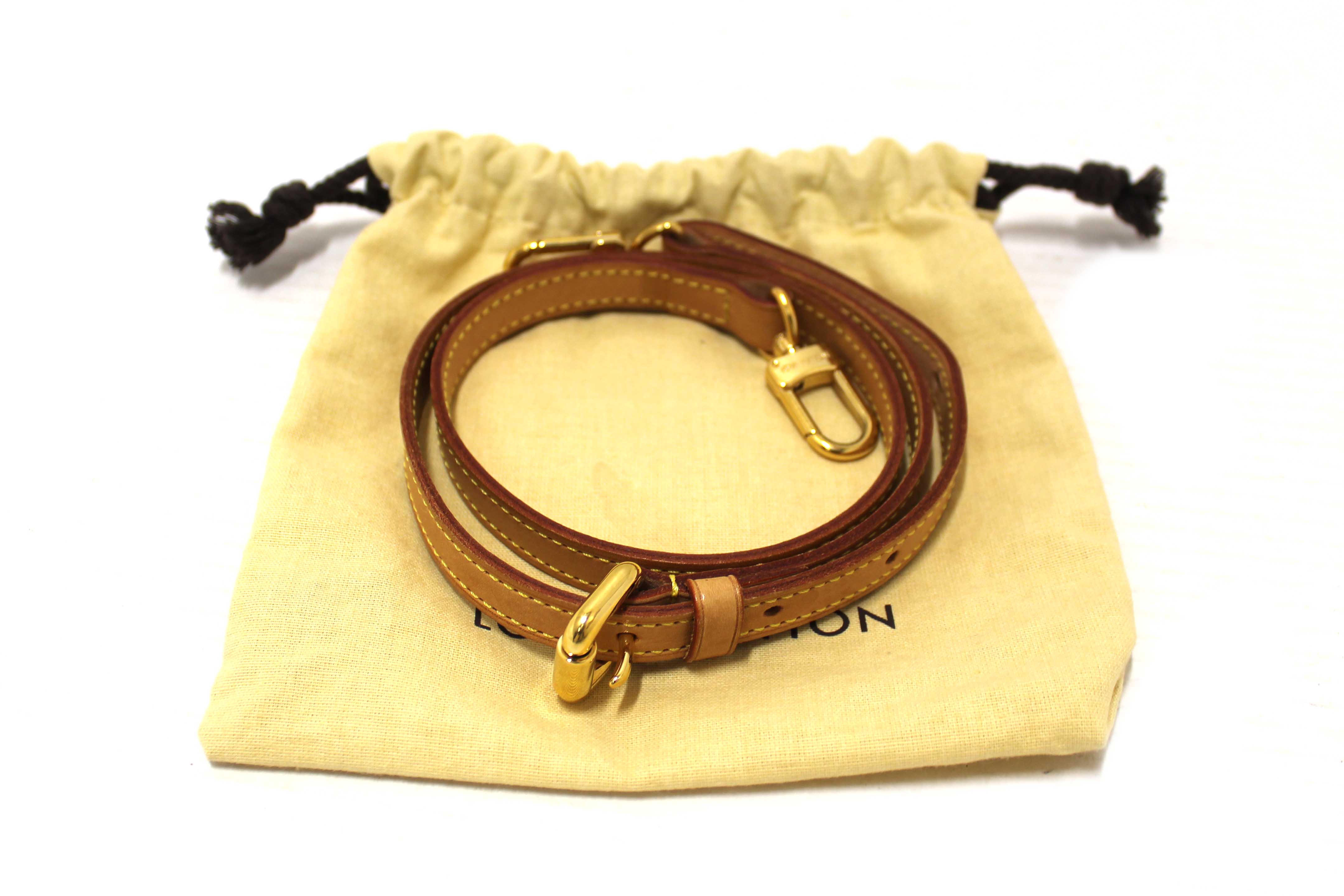 Authentic Louis Vuitton Natural Cowhide Leather Crossbody Bag Strap