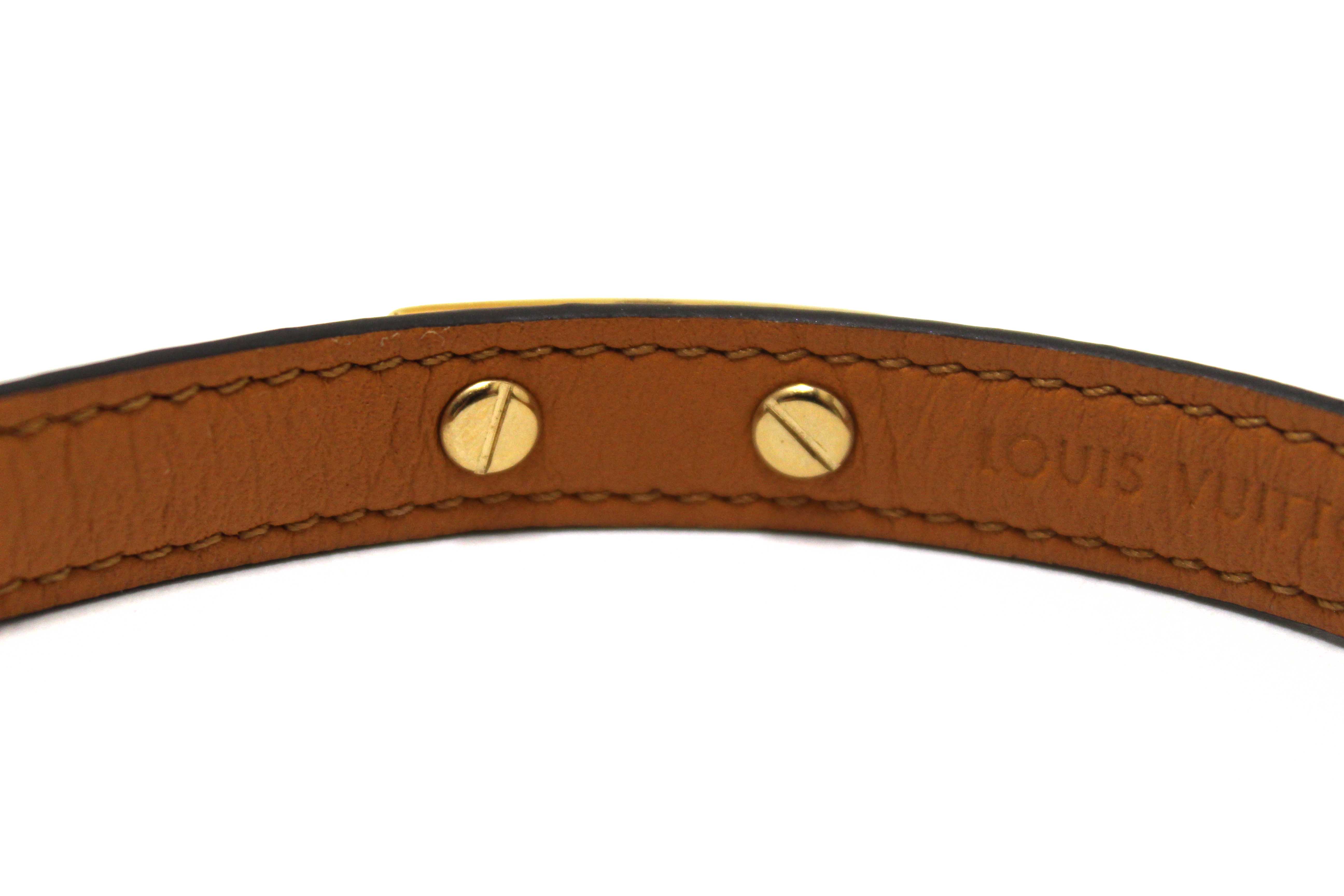 Authentic Louis Vuitton Monogram Logomania Bracelet Size 19