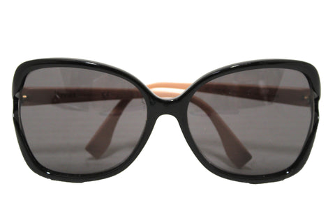 Authentic Fendi Black Acetate And Light Pink Frame Sunglasses