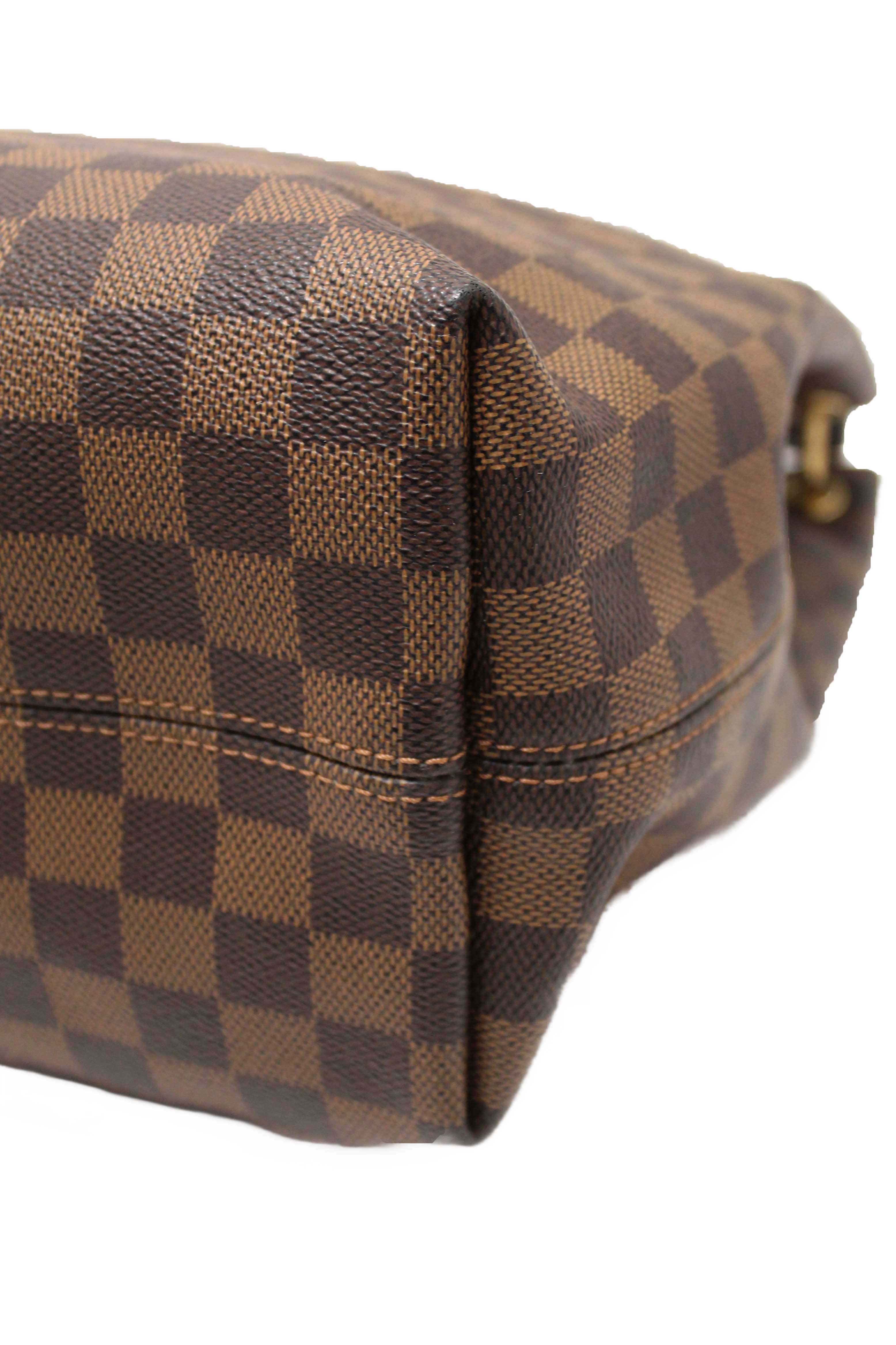 Authentic Louis Vuitton Damier Ebene Graceful MM Hobo Shoulder Bag