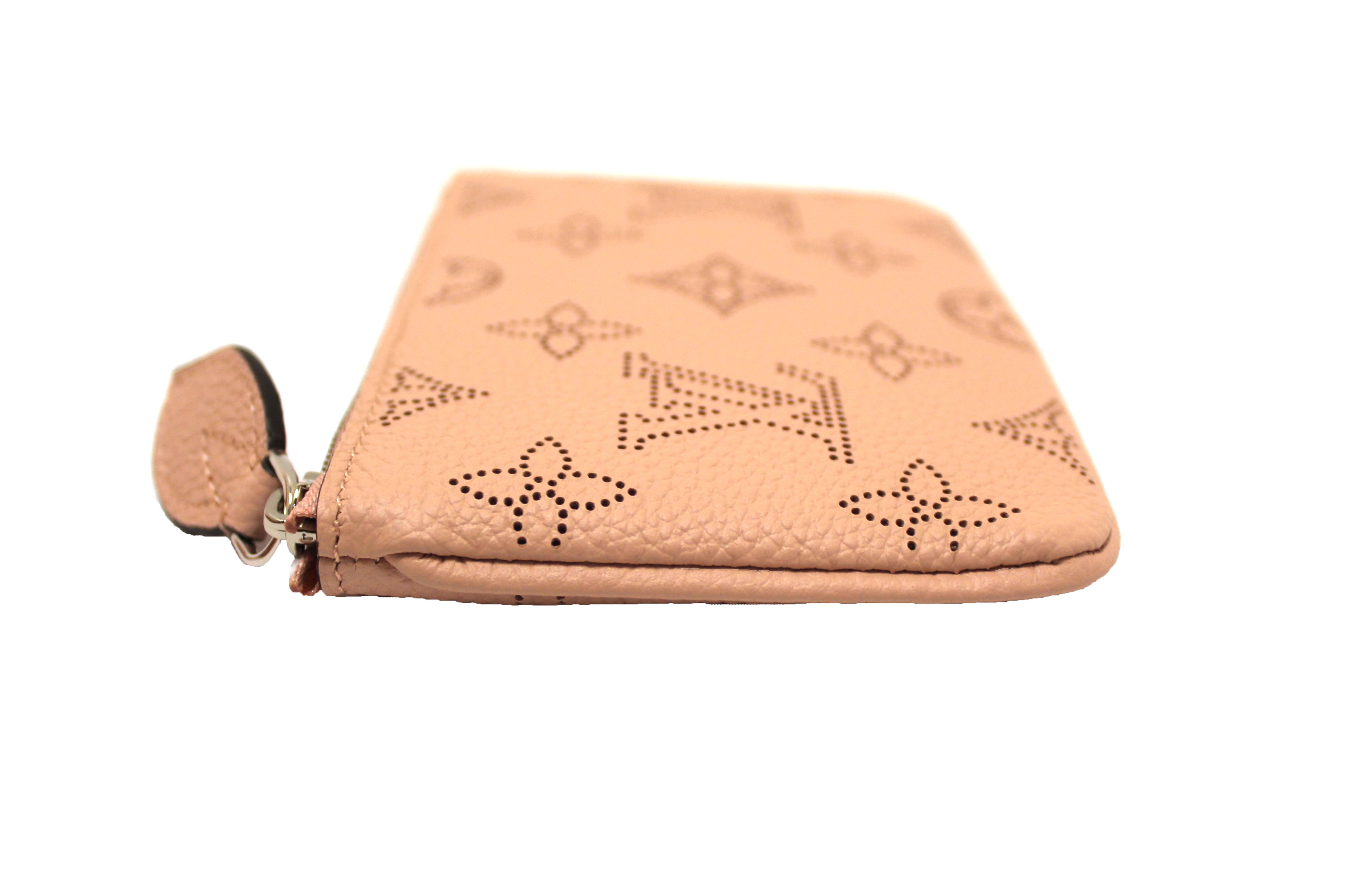 Authentic NEW Louis Vuitton Magnolia Mahina Calf Leather Key Pouch