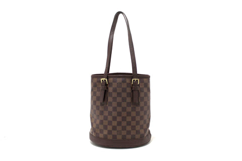 Authentic Louis Vuitton Damier Ebene Bucket PM Bag