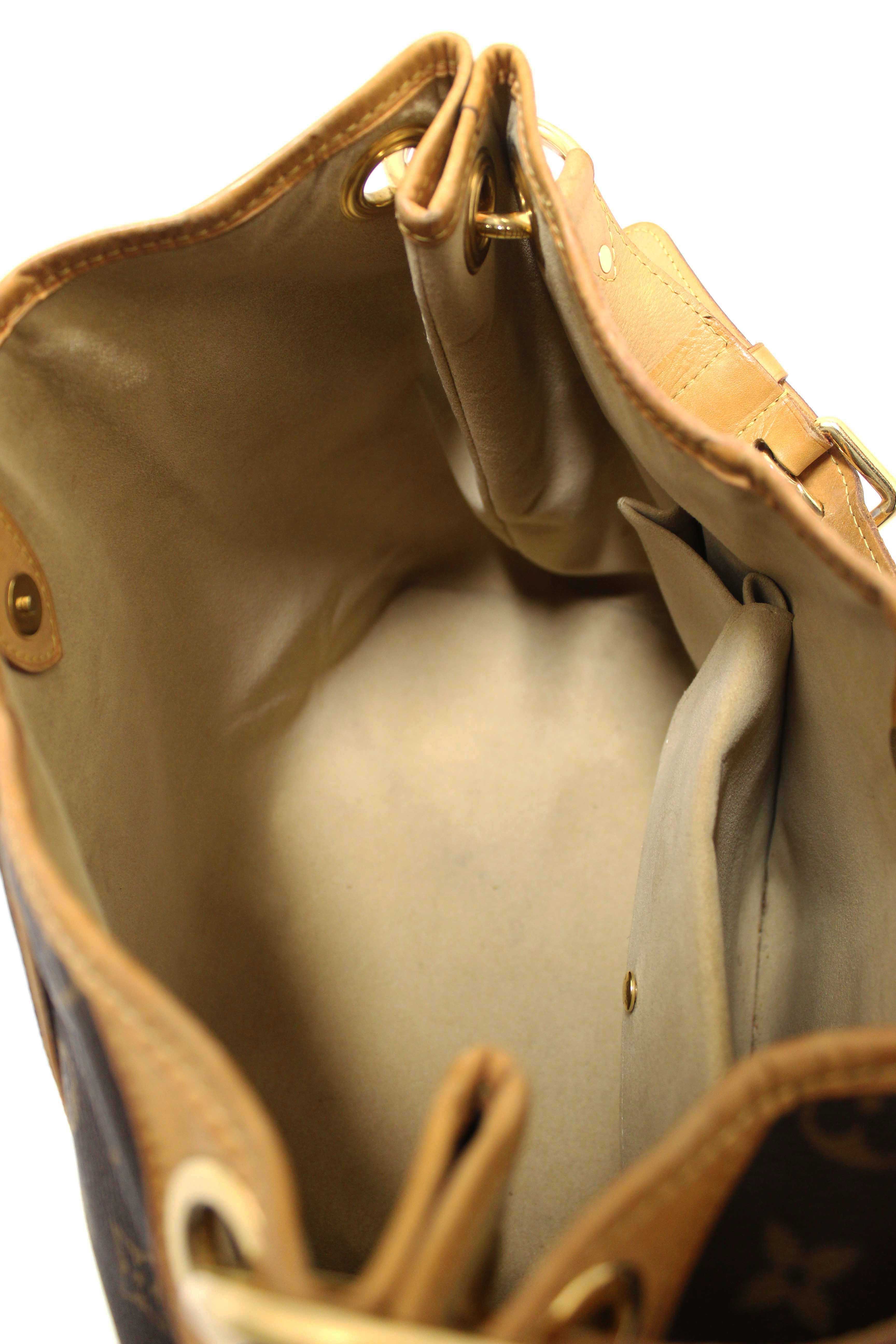 Authentic Louis Vuitton Classic Monogram Galliera PM Shoulder Bag