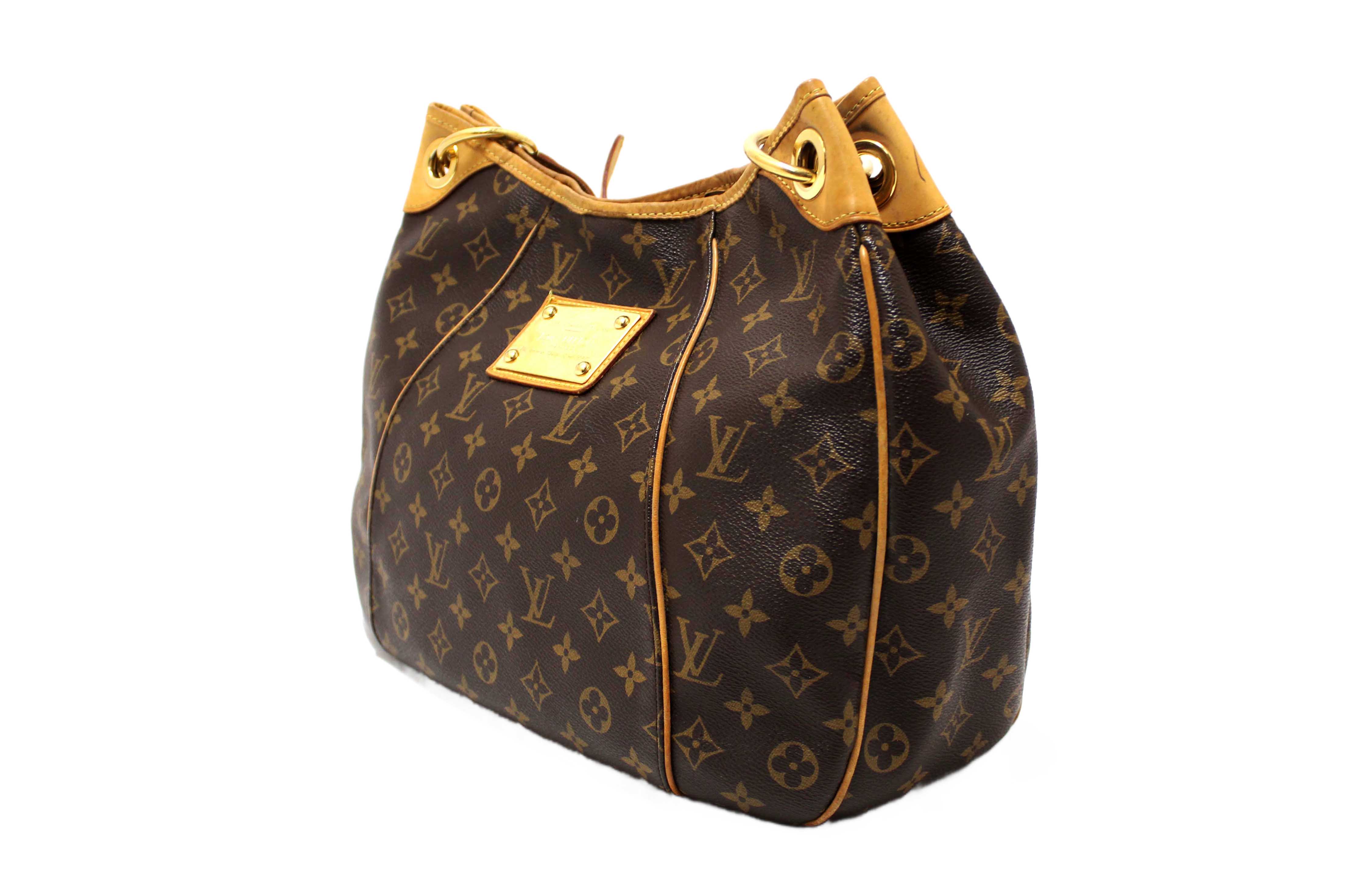 Authentic Louis Vuitton Classic Monogram Galliera PM Shoulder Bag