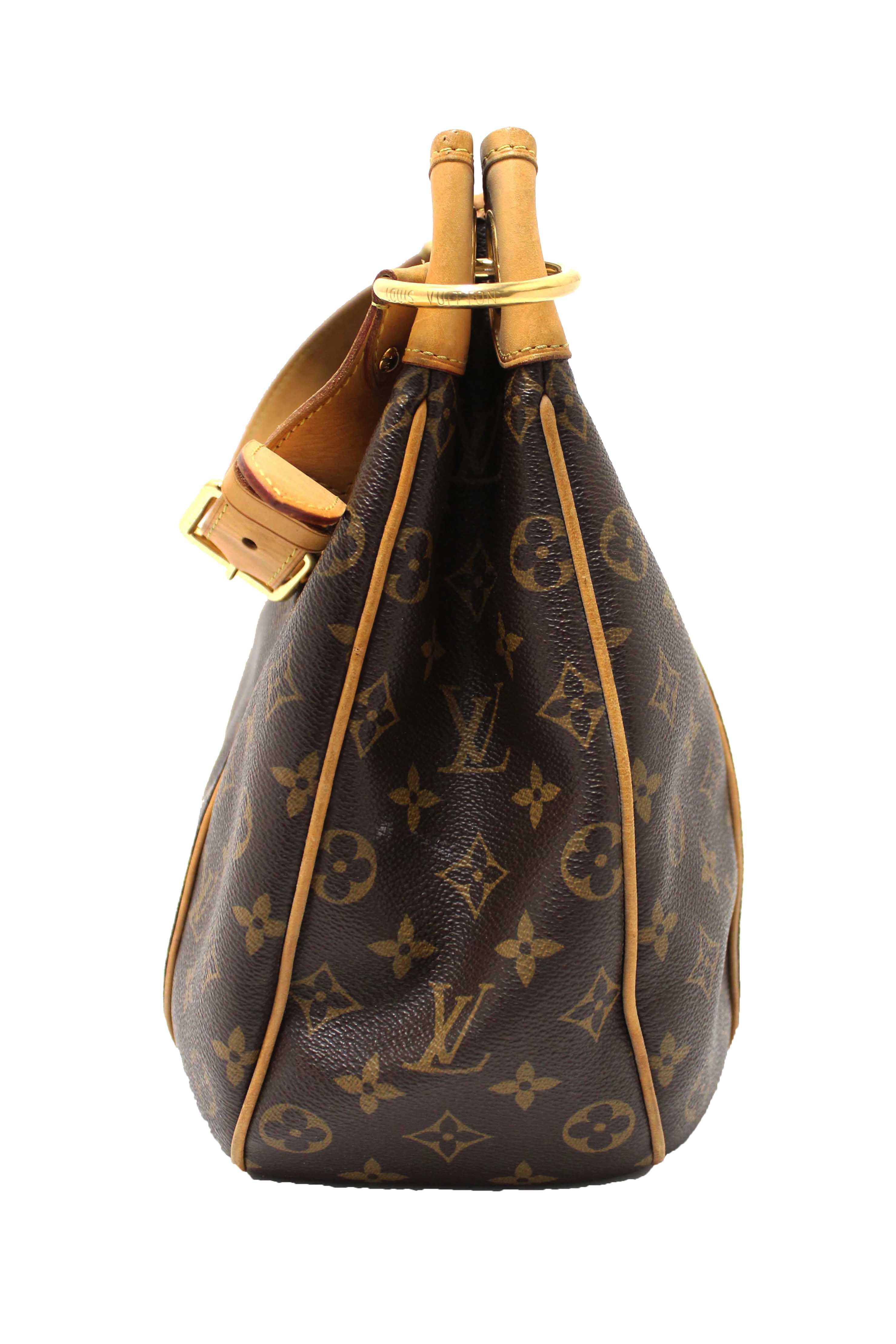 Authentic Louis Vuitton Classic Monogram Galliera PM Shoulder Bag