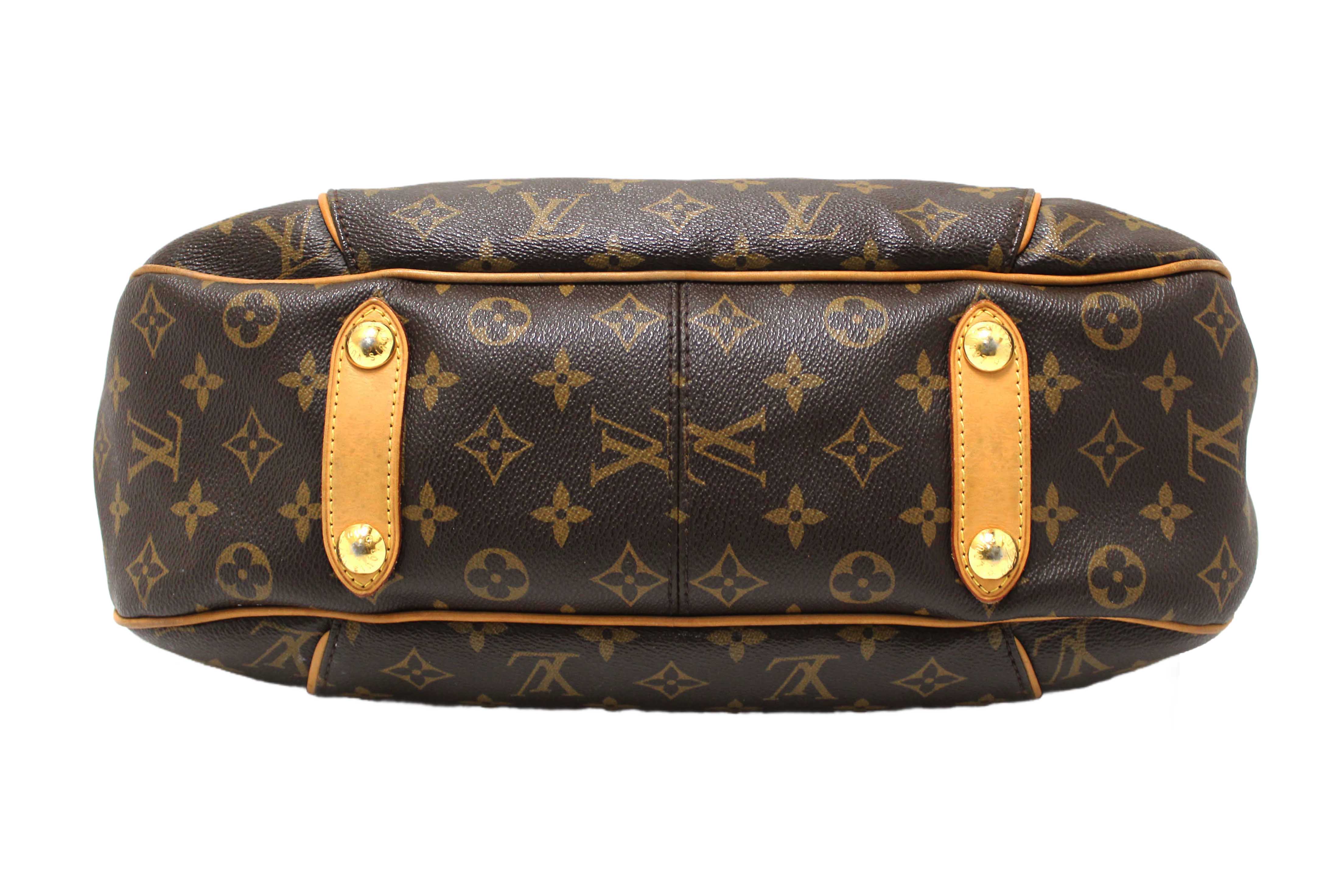 Authentic Louis Vuitton Classic Monogram Galliera PM Shoulder Bag
