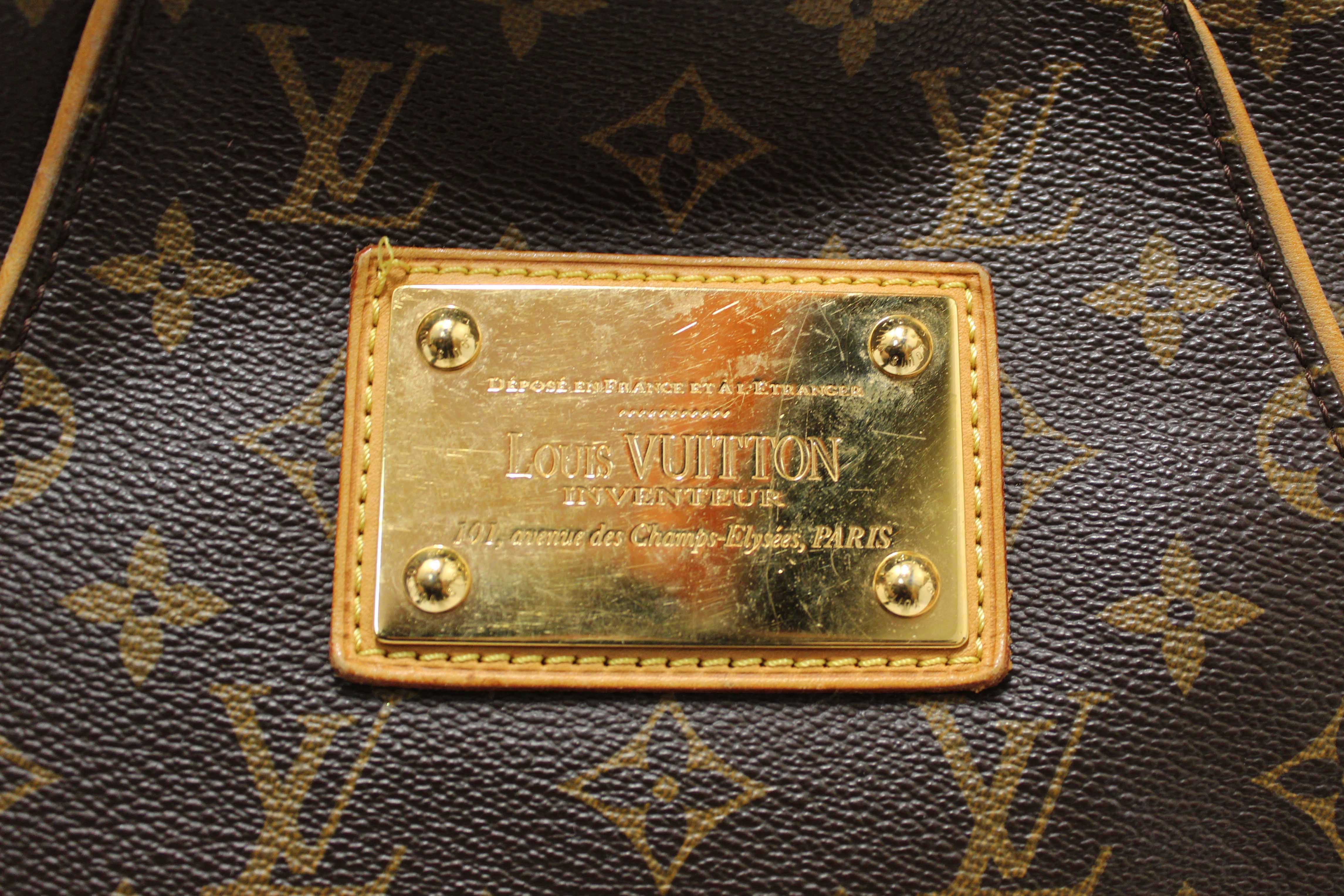 Authentic Louis Vuitton Classic Monogram Galliera PM Shoulder Bag