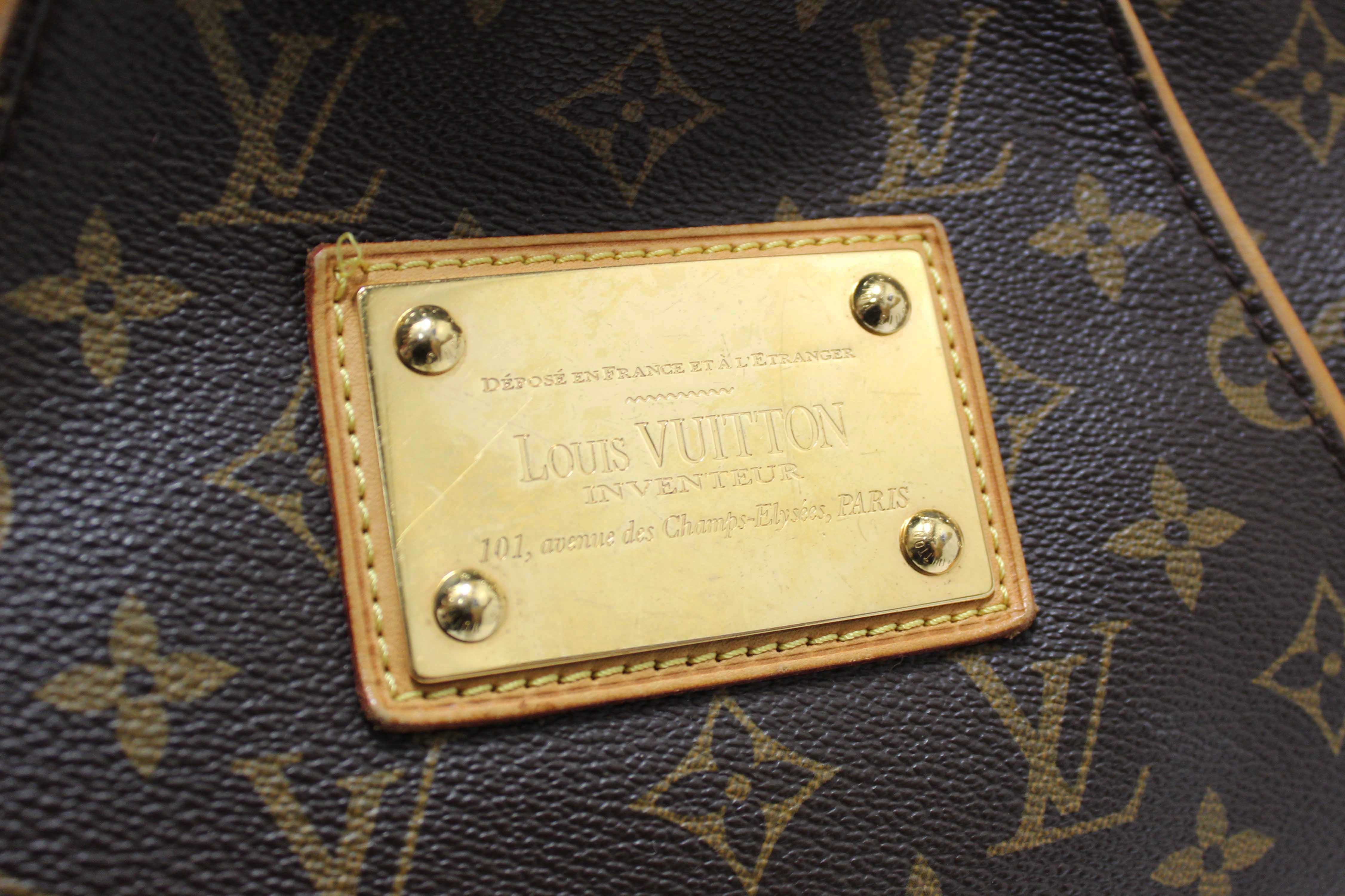 Authentic Louis Vuitton Classic Monogram Galliera PM Shoulder Bag