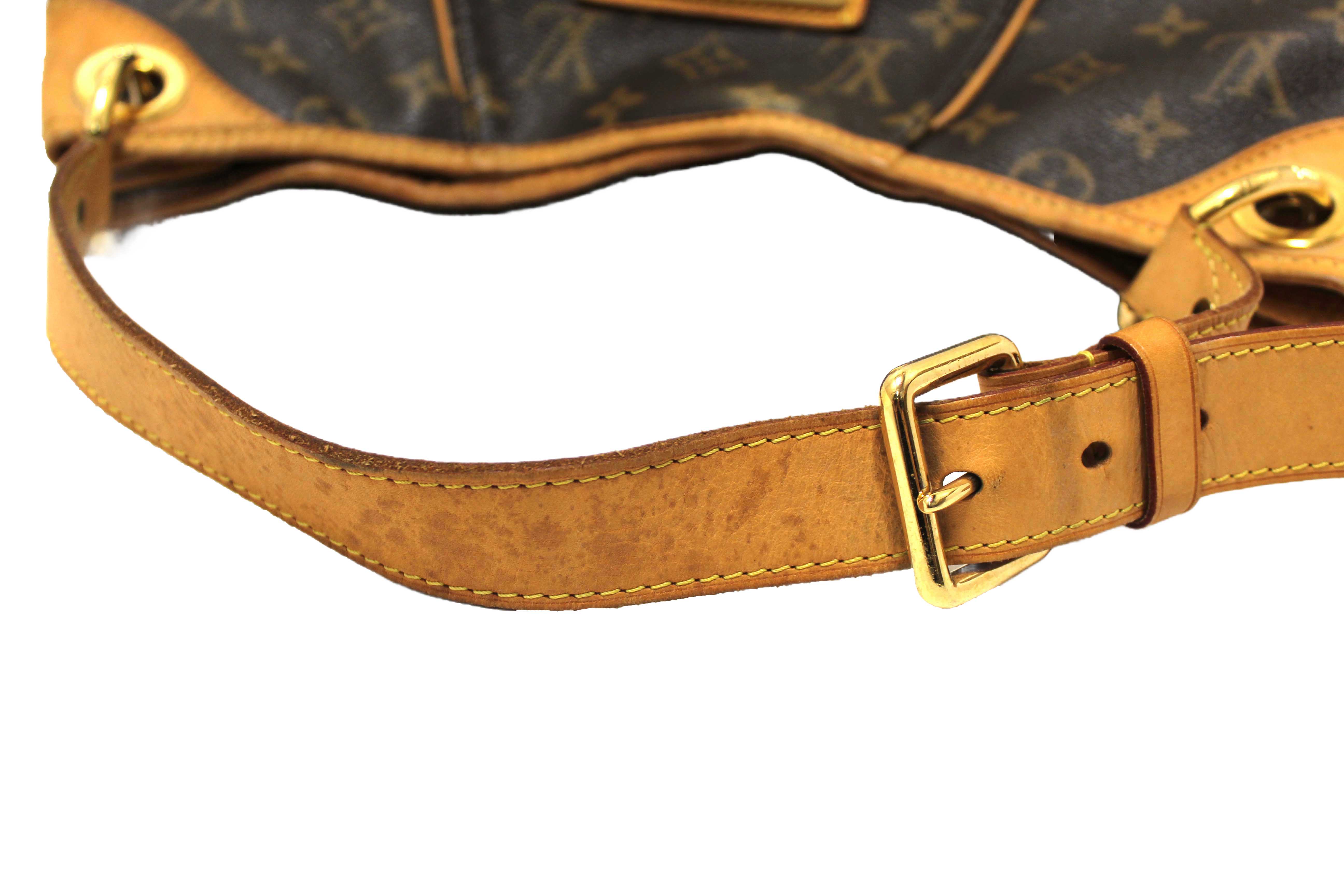 Authentic Louis Vuitton Classic Monogram Galliera PM Shoulder Bag