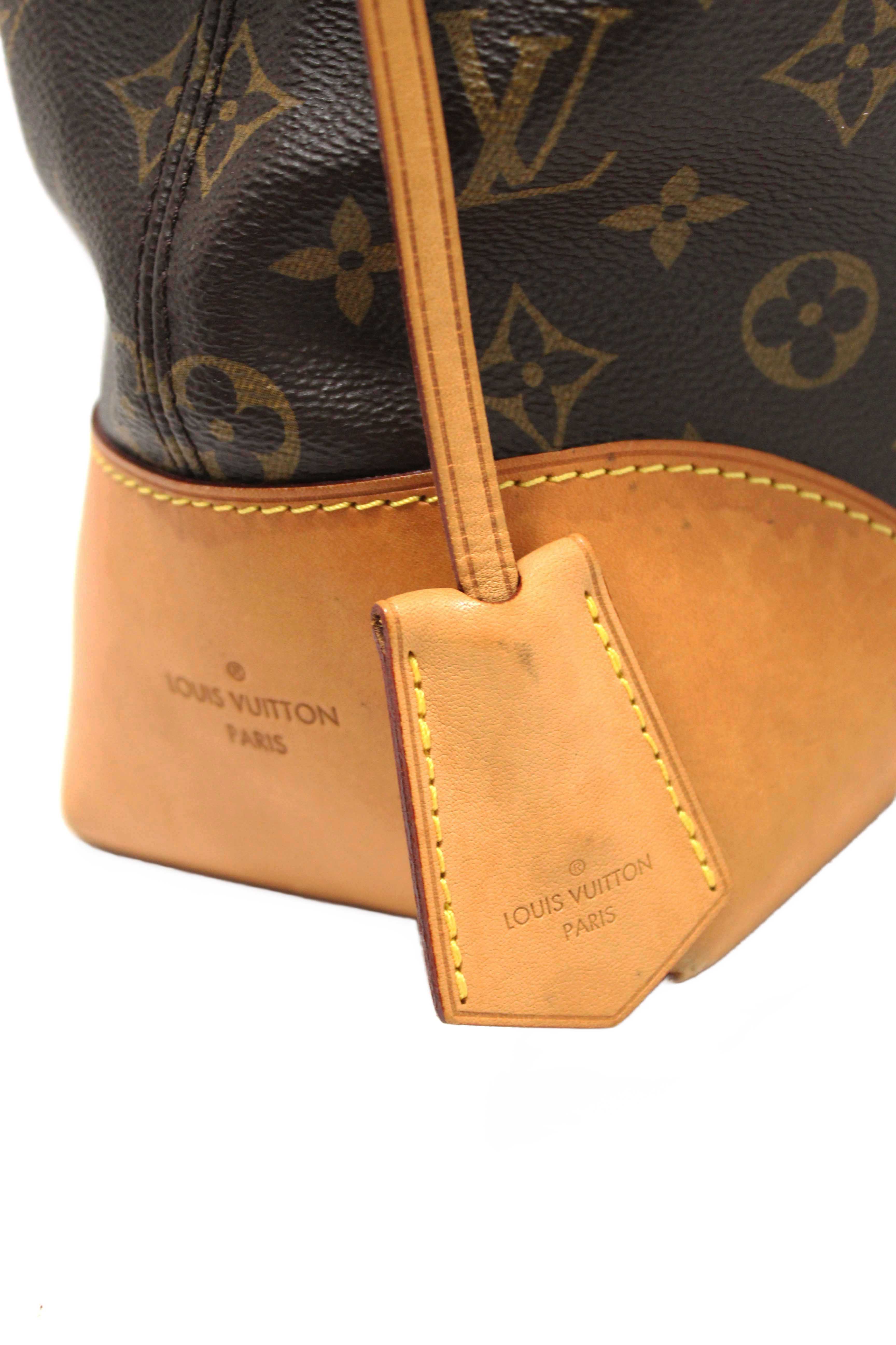 Authentic Louis Vuitton Classic Monogram Berri MM Hobo Shoulder Bag