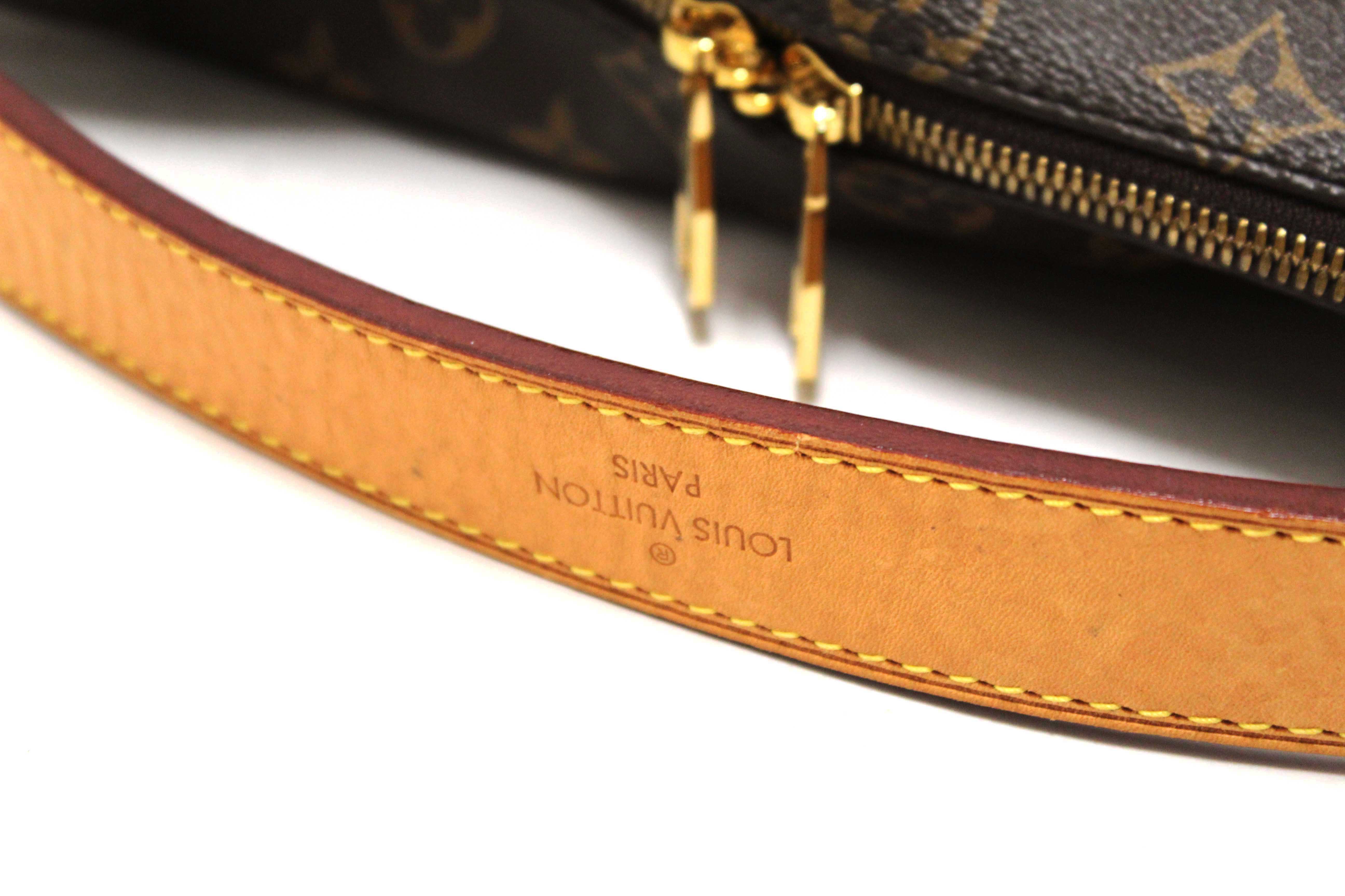 Authentic Louis Vuitton Classic Monogram Berri MM Hobo Shoulder Bag