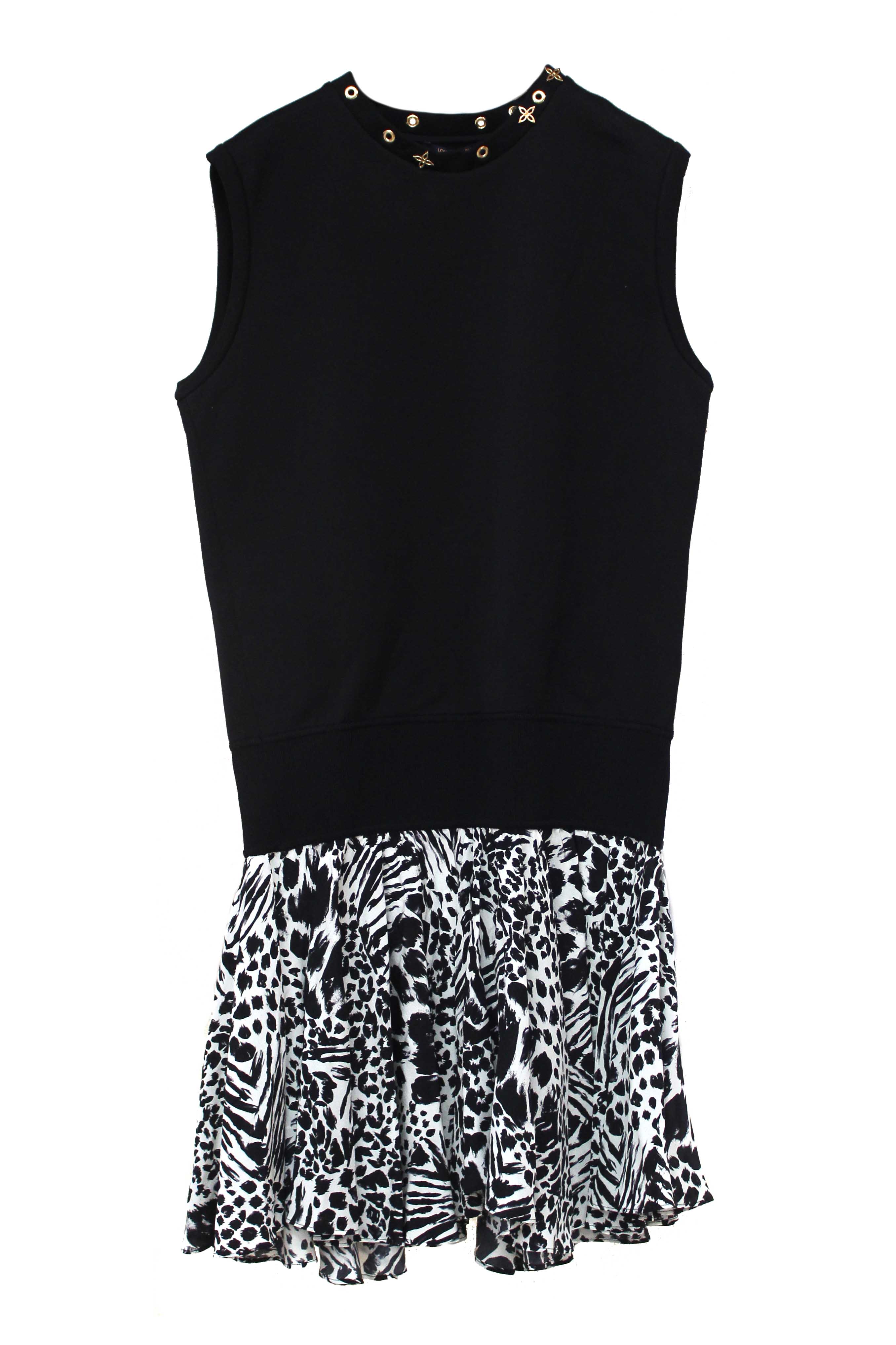 Authentic Louis Vuitton Black and Leopard Mini Dress size L Paris Station Shop Authentic Louis Vuitton Black and Leopard Mini Dress size L Paris Station Shop