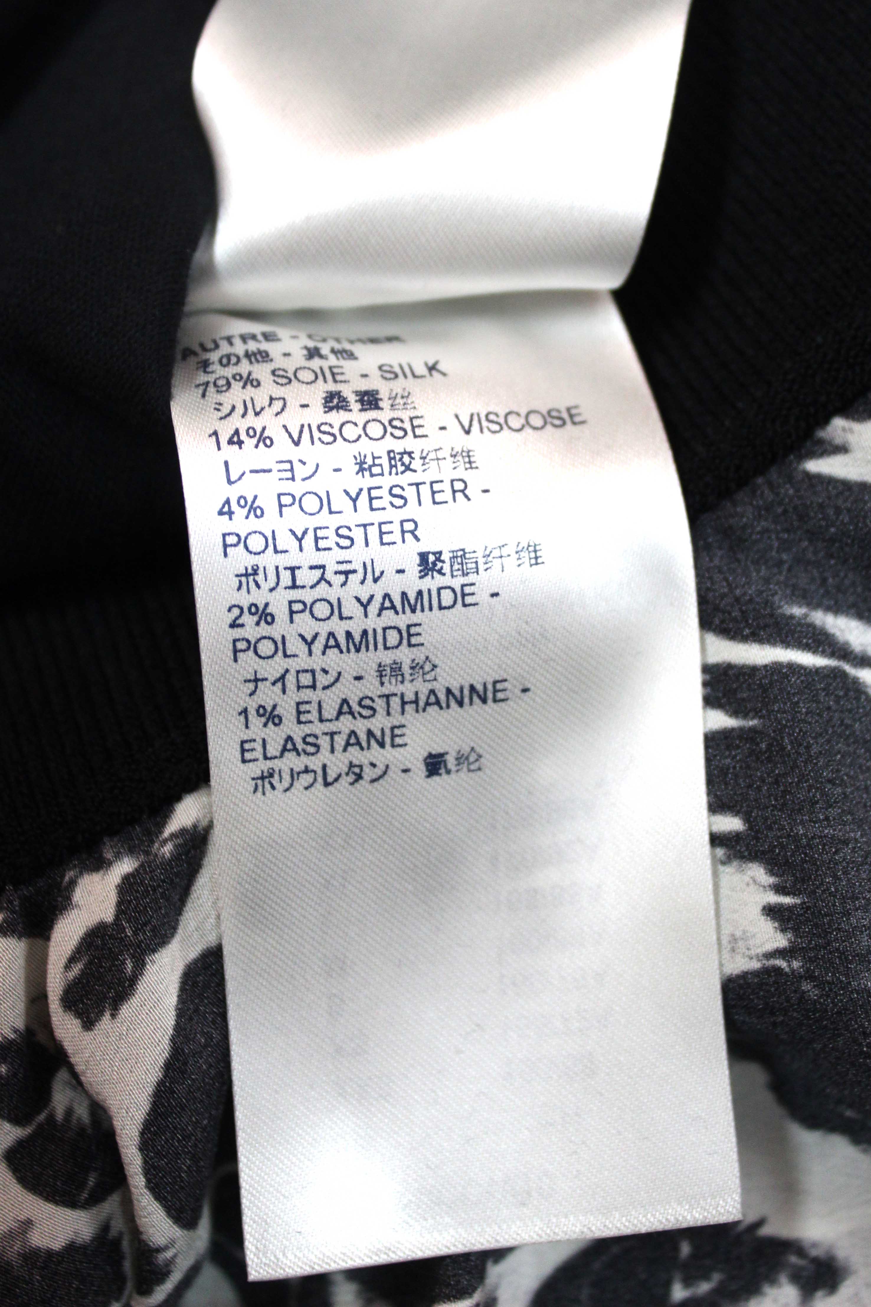 Authentic Louis Vuitton Black and Leopard Mini Dress size L