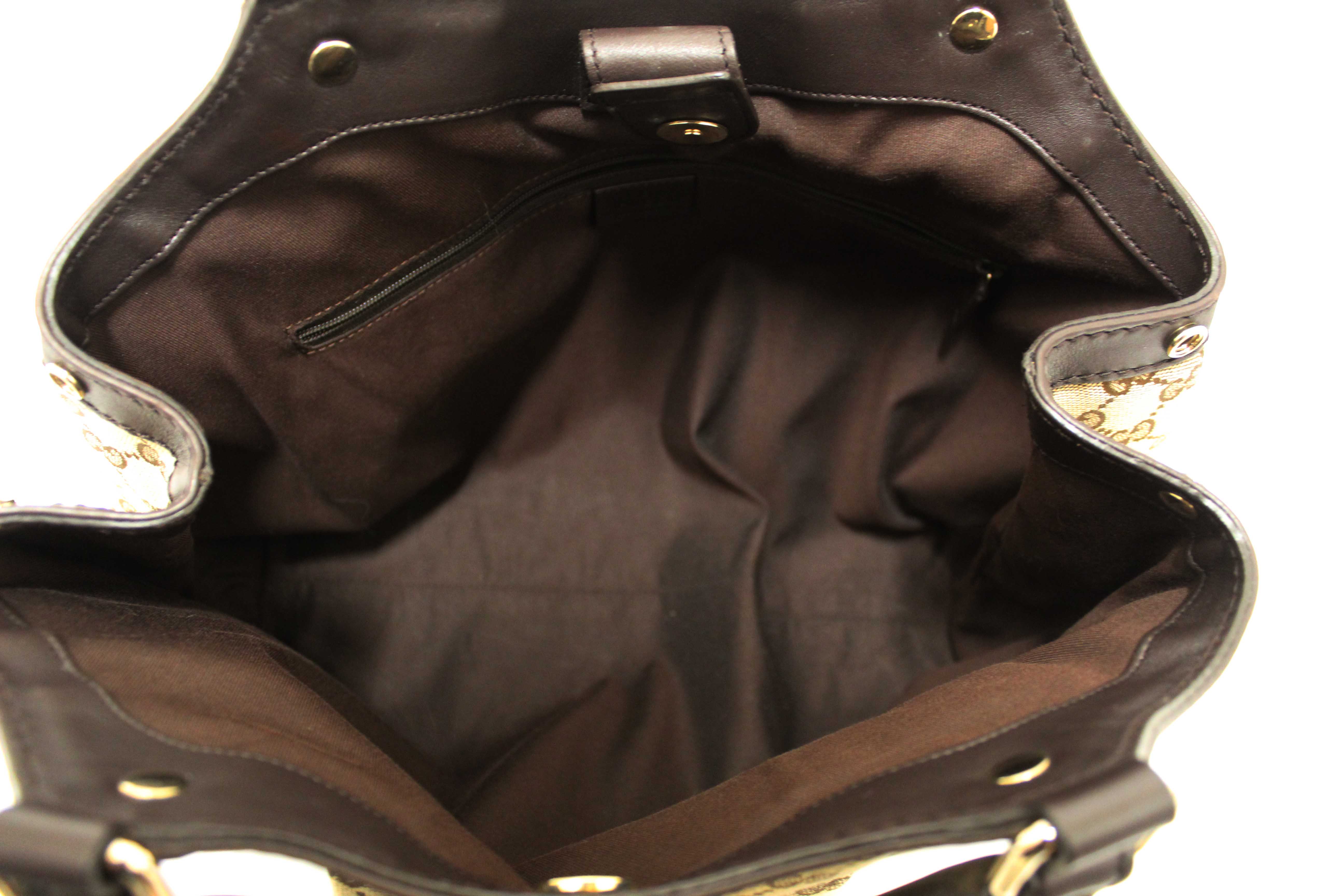 Authentic Gucci Dark Brown Medium Sukey Tote Bag 211944