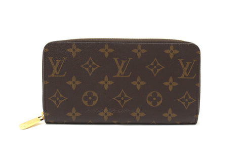 Authentic Louis Vuitton Classic Monogram with Fuchsia Zippy Wallet