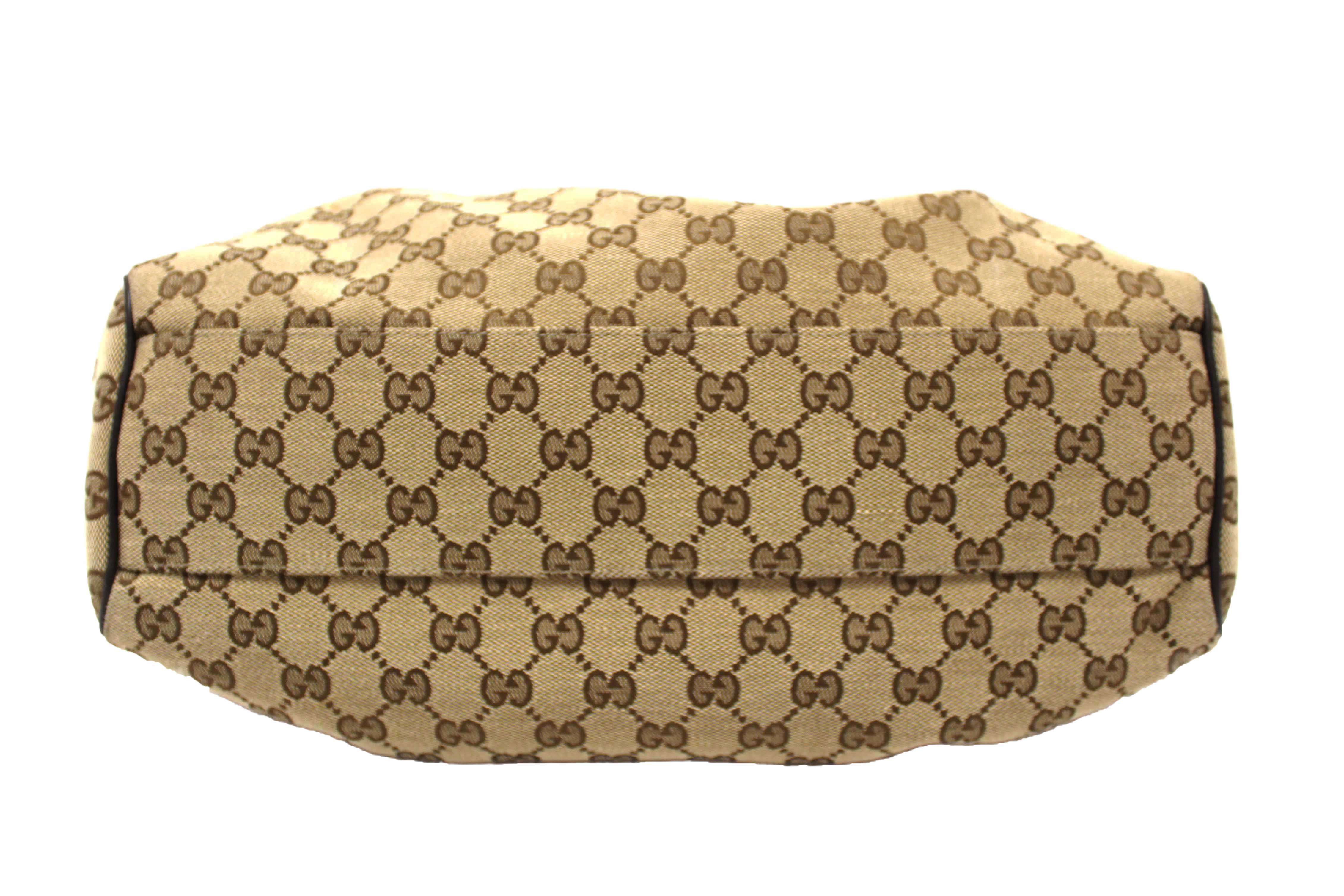 Authentic Gucci Dark Brown Medium Sukey Tote Bag 211944