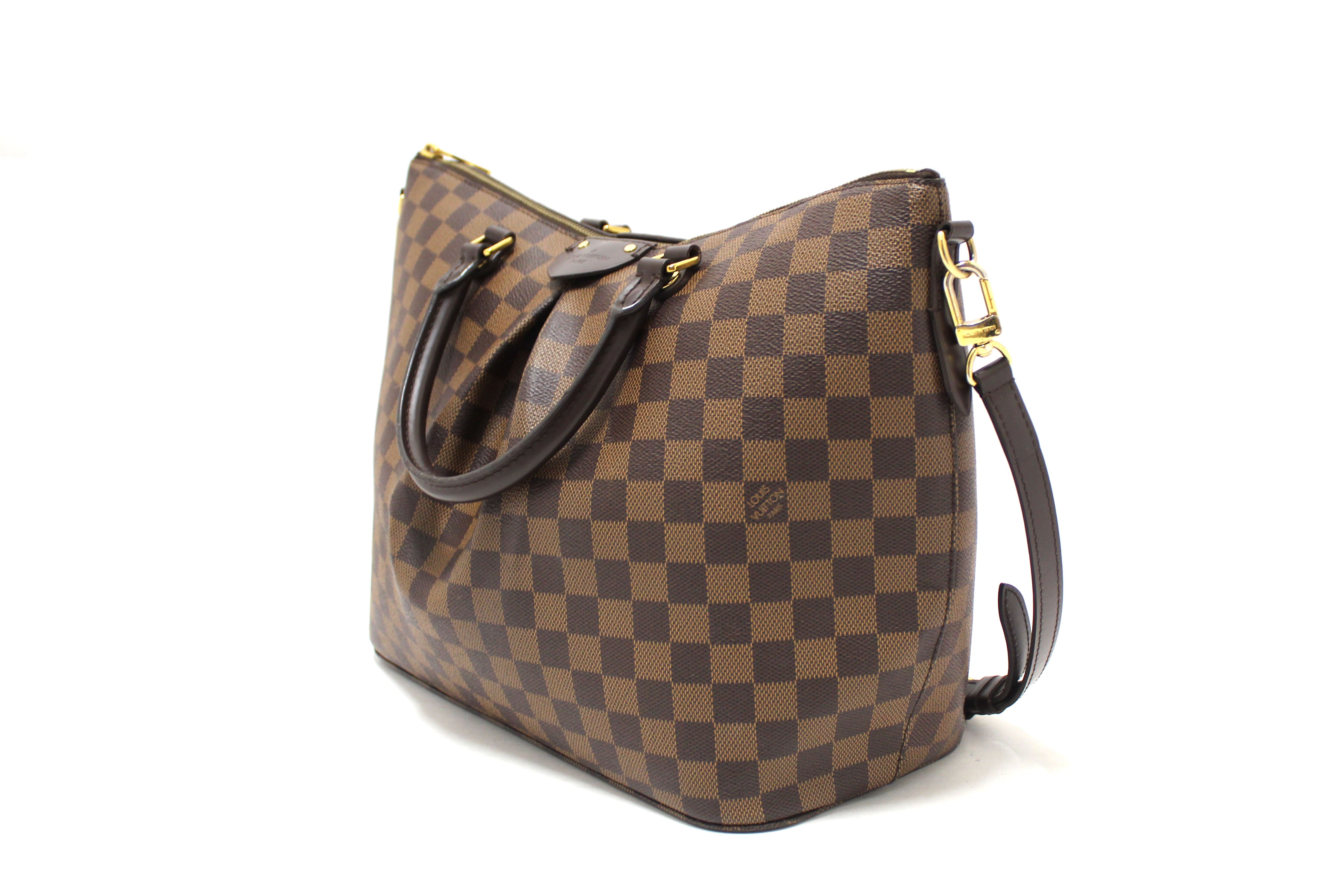 Authentic Louis Vuitton Damier Ebene Canvas Siena GM Handbag