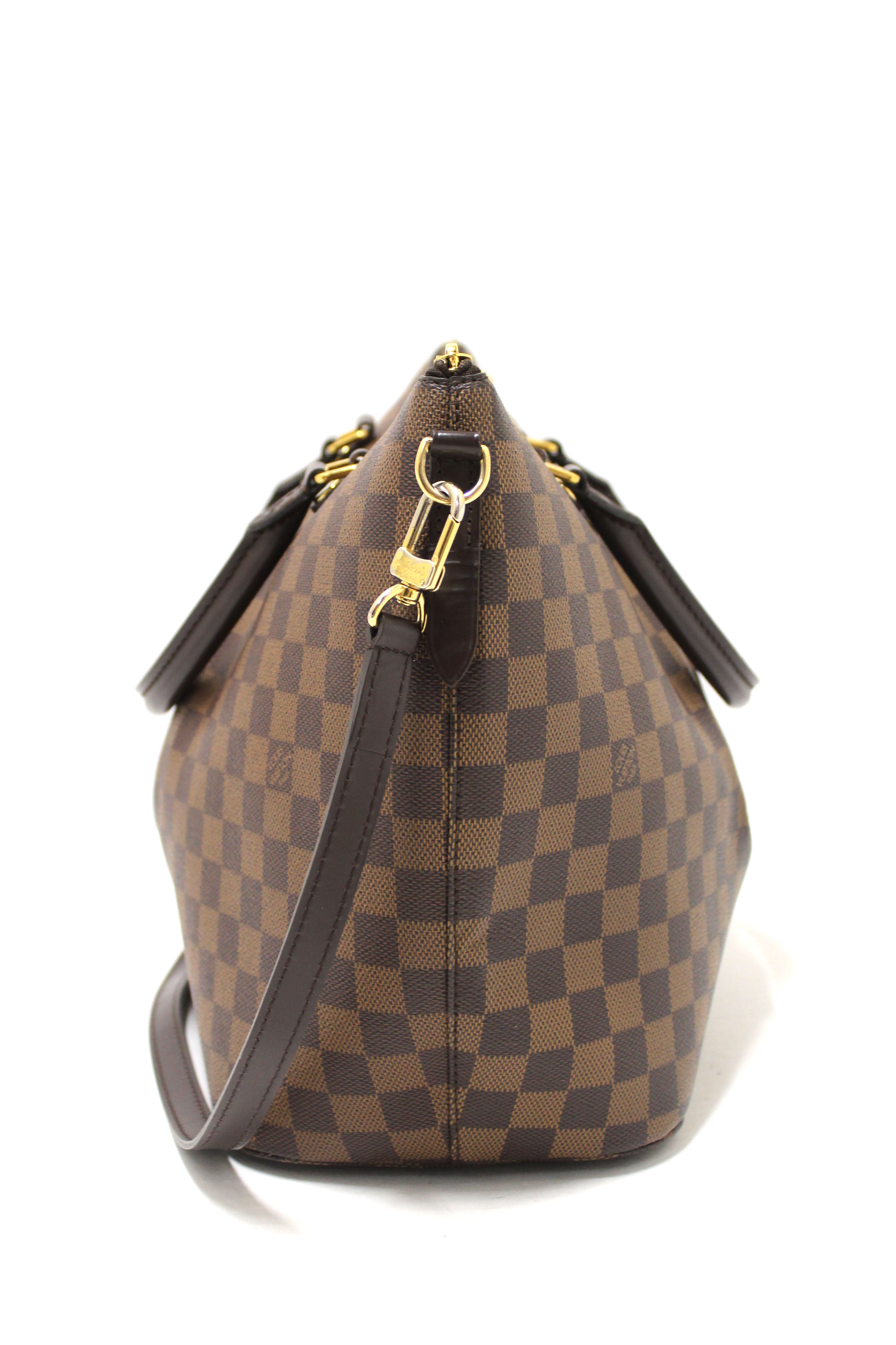 Authentic Louis Vuitton Damier Ebene Canvas Siena GM Handbag