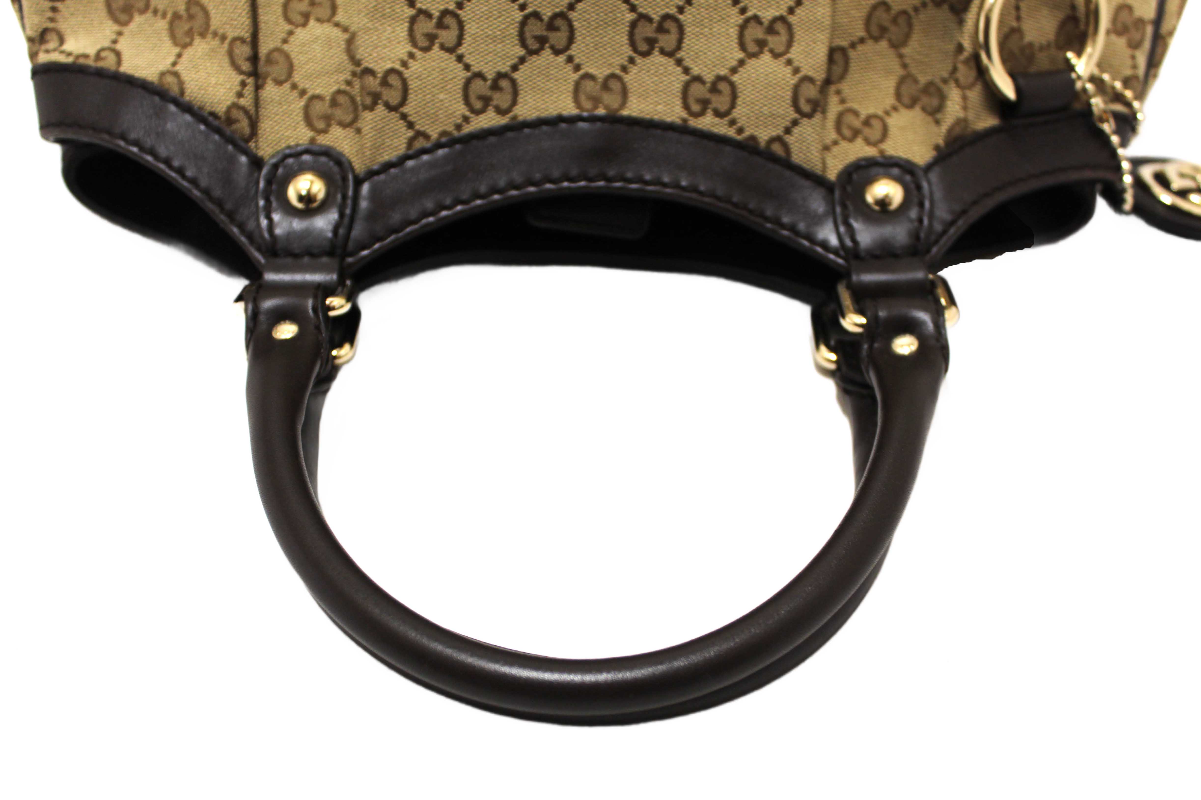 Authentic Gucci Dark Brown Medium Sukey Tote Bag 211944