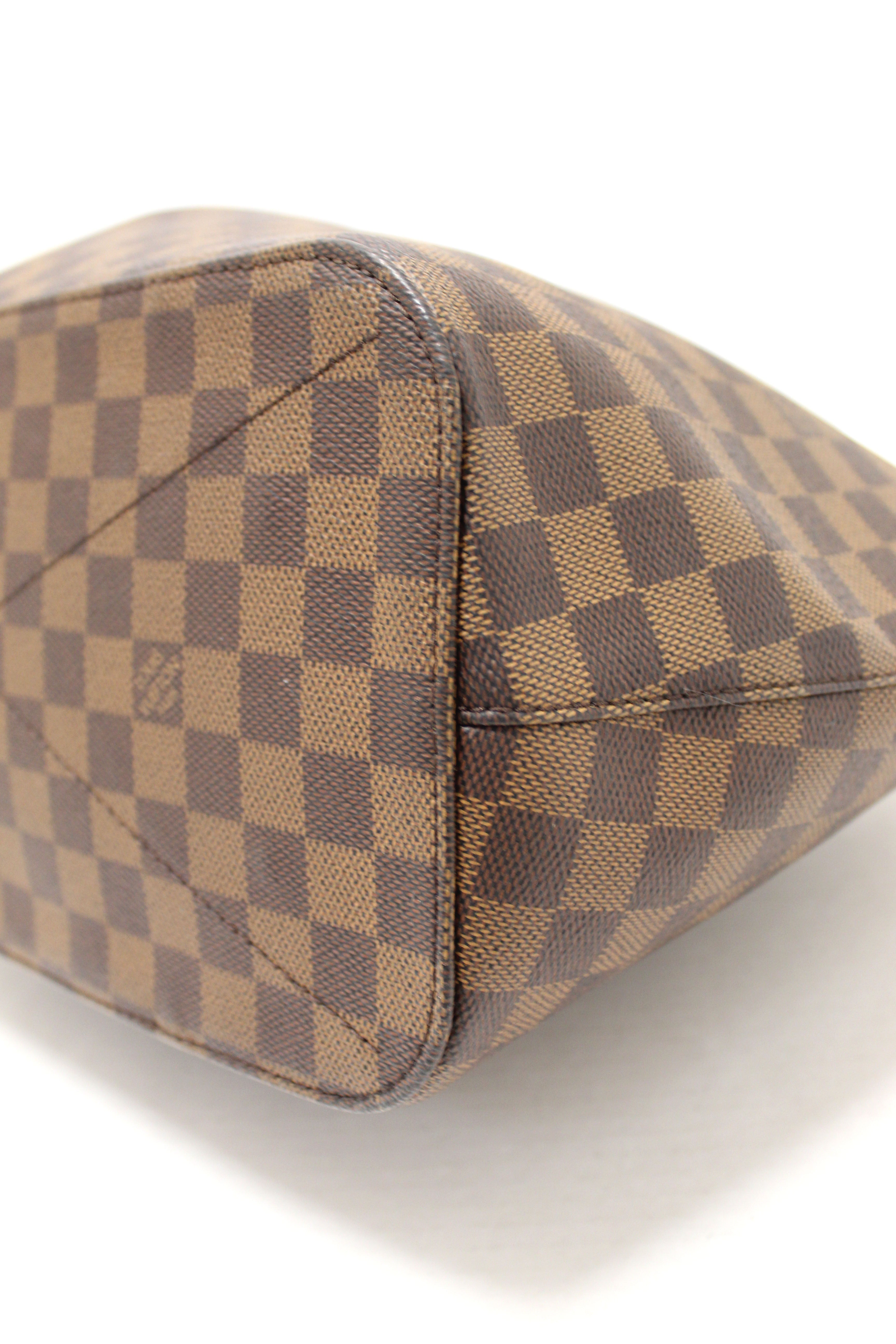 Authentic Louis Vuitton Damier Ebene Canvas Siena GM Handbag