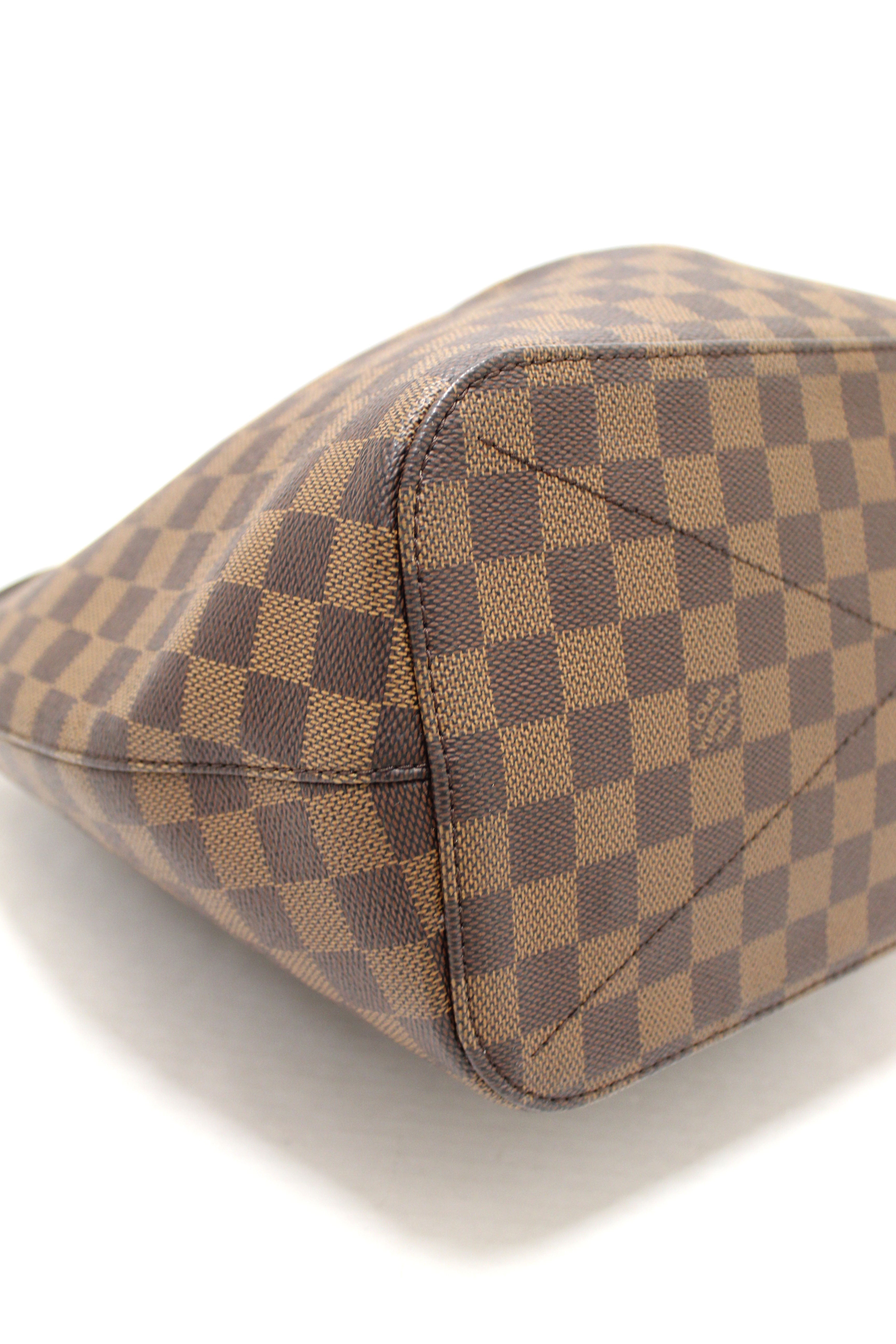 Authentic Louis Vuitton Damier Ebene Canvas Siena GM Handbag