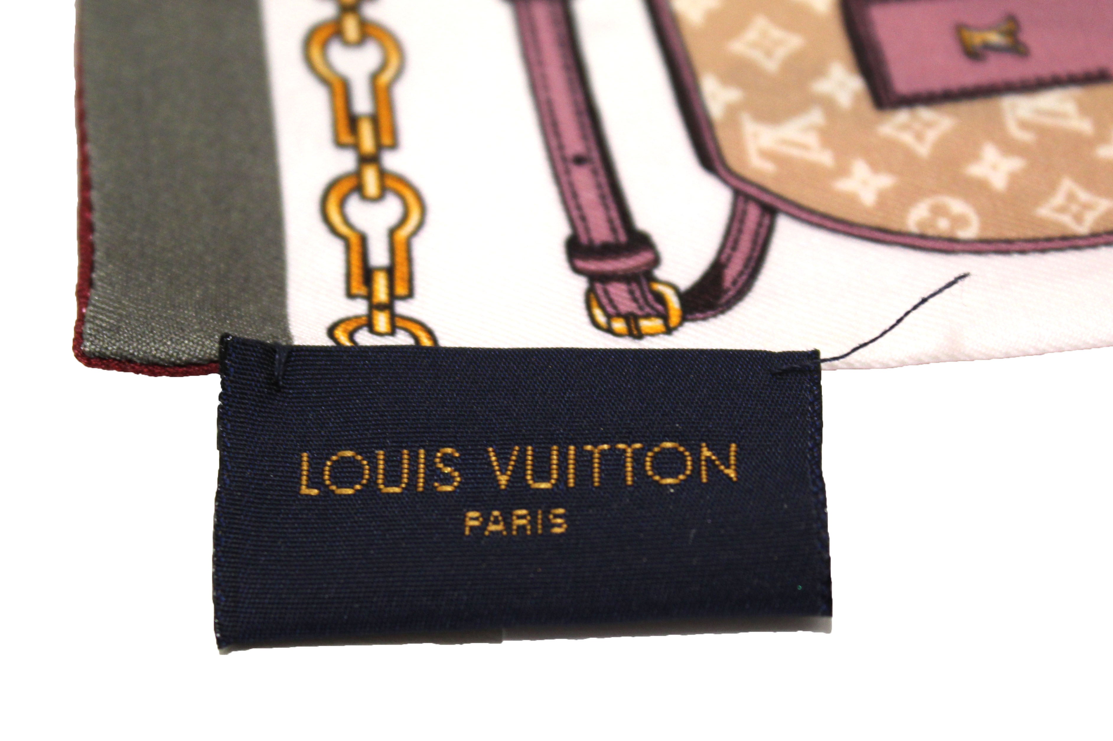 Louis-Vuitton-100%-Silk-Bandeau-Tribute-to-Twill-Scarf-M76645