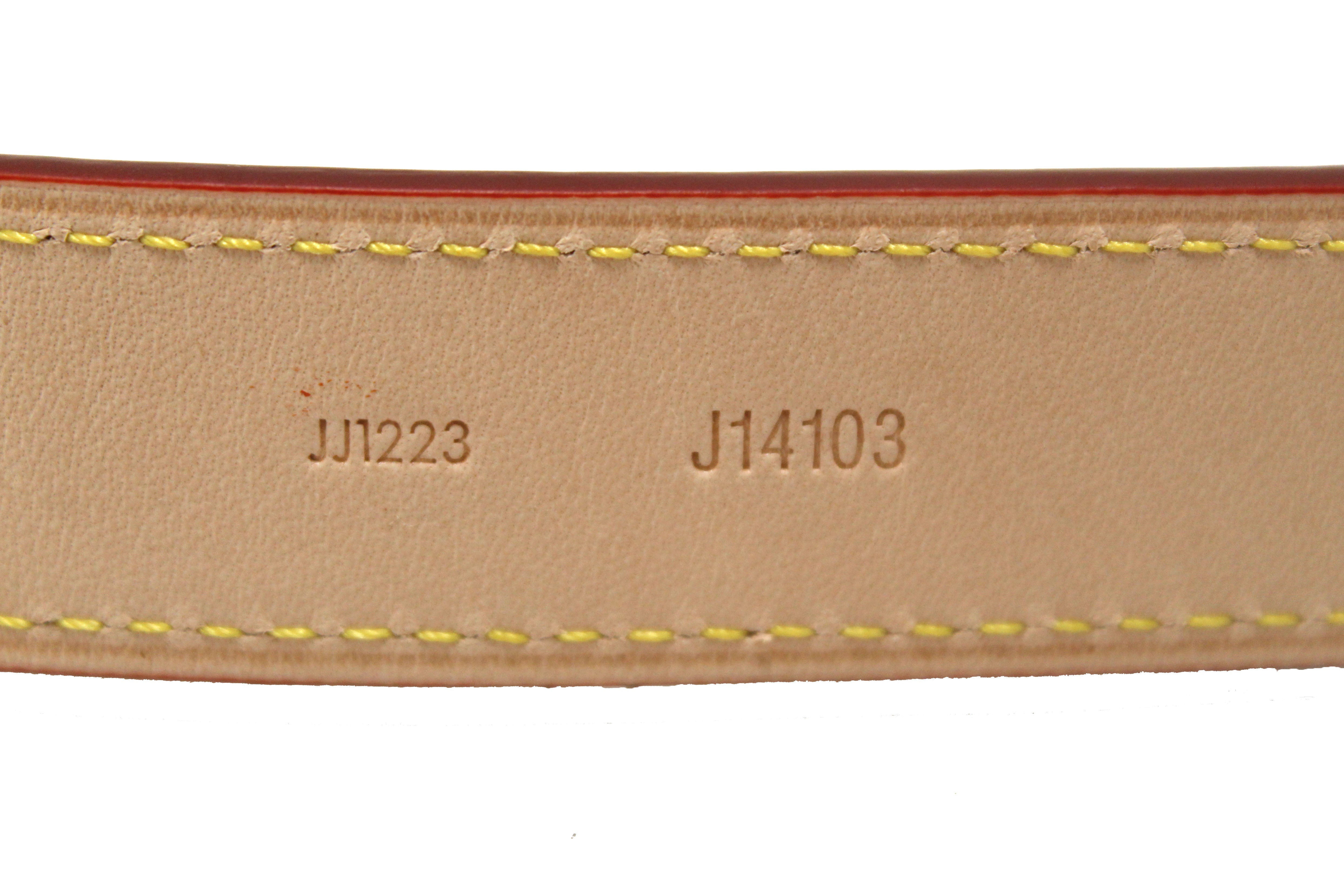 Authentic Louis Vuitton Beige Cowhide Leather Adjustable Leather Shoulder Strap