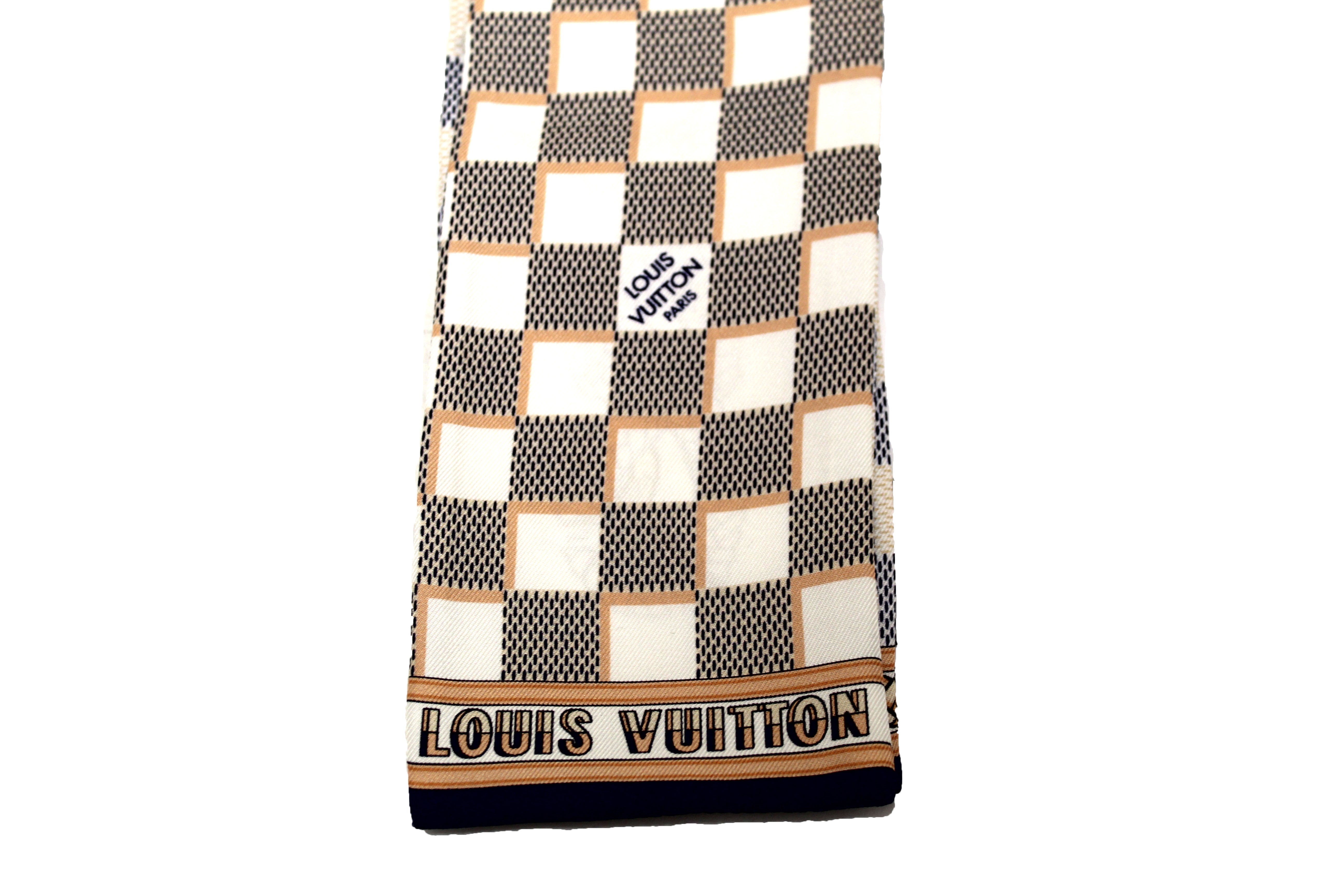 Louis Vuitton Silk Bandeau Scarf (SHF-a4HZif)