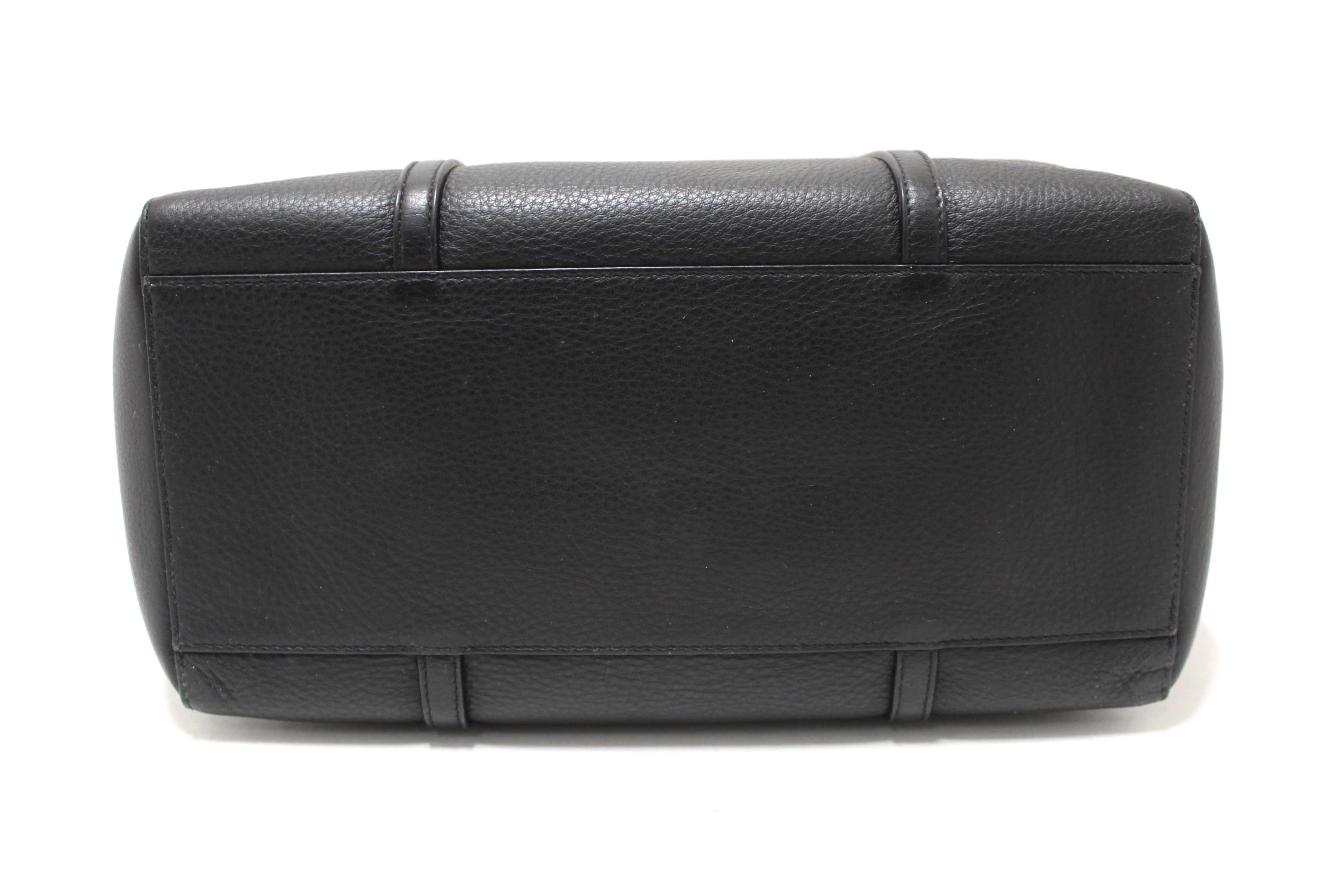Authentic Balenciaga Black Calfskin Leather Everyday Small Tote Bag