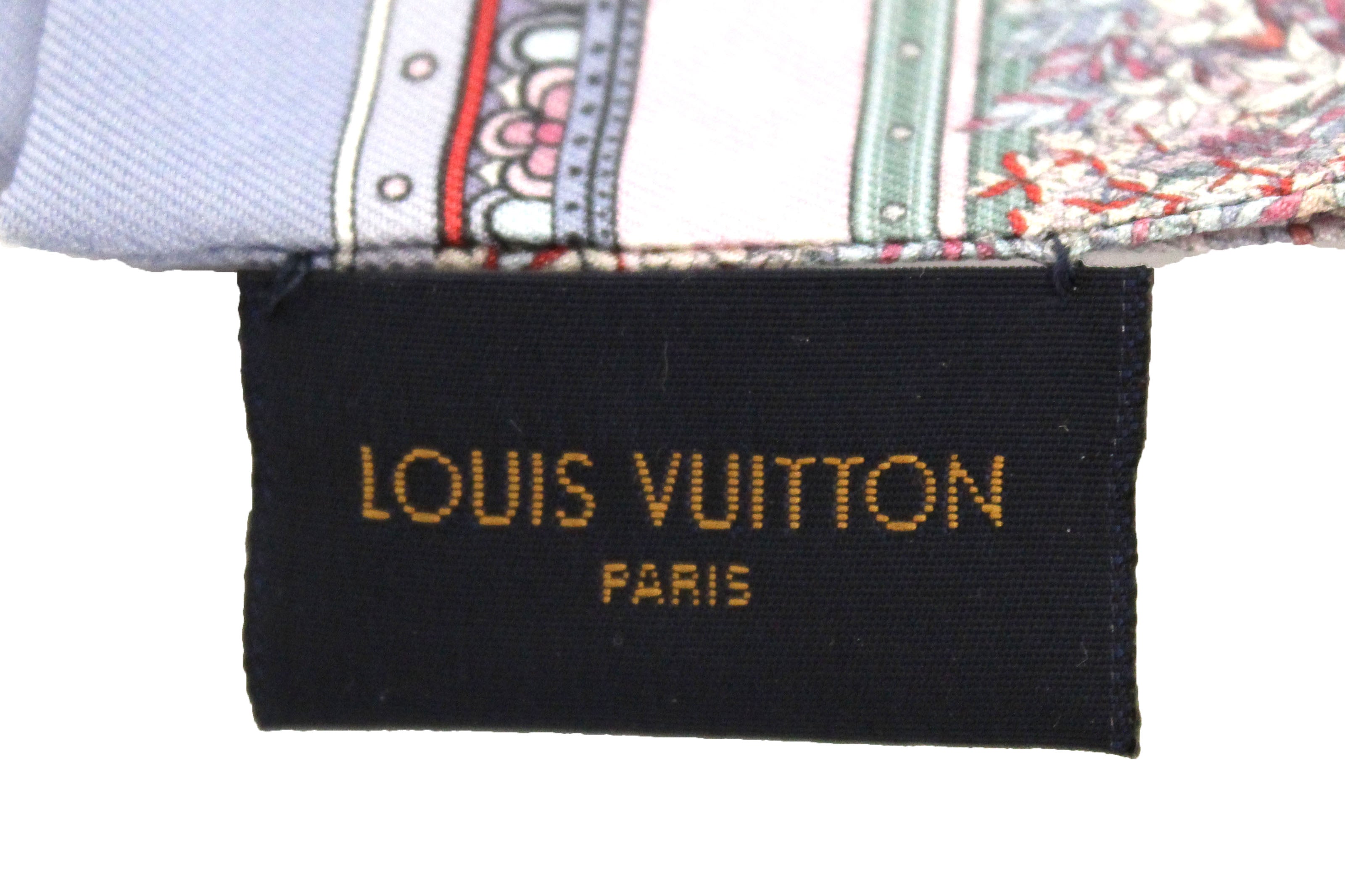 Authentic Louis Vuitton Pink White Printed Vuittonite Bandeau