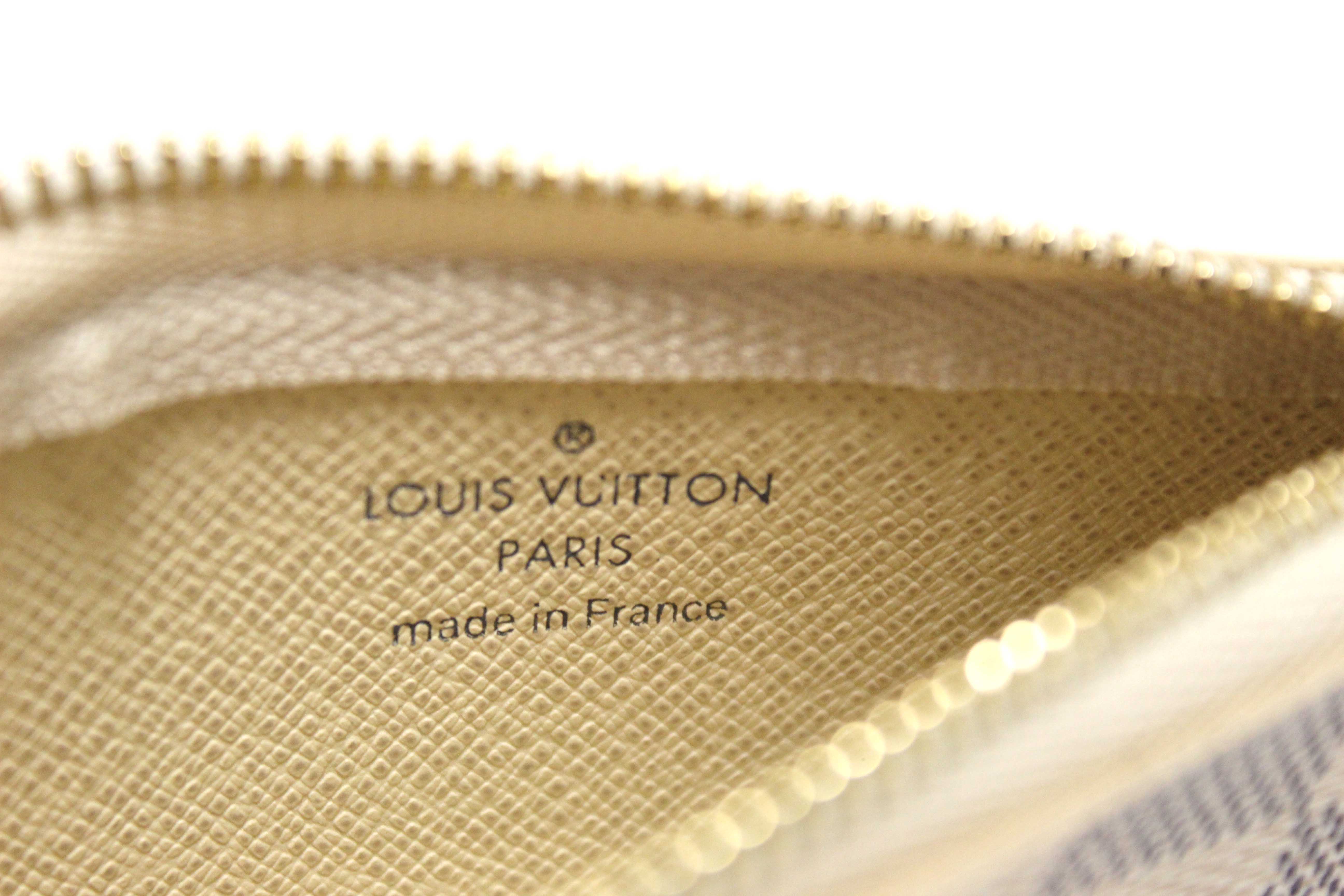 Authentic Louis Vuitton Damier Azur Canvas Key Pouch