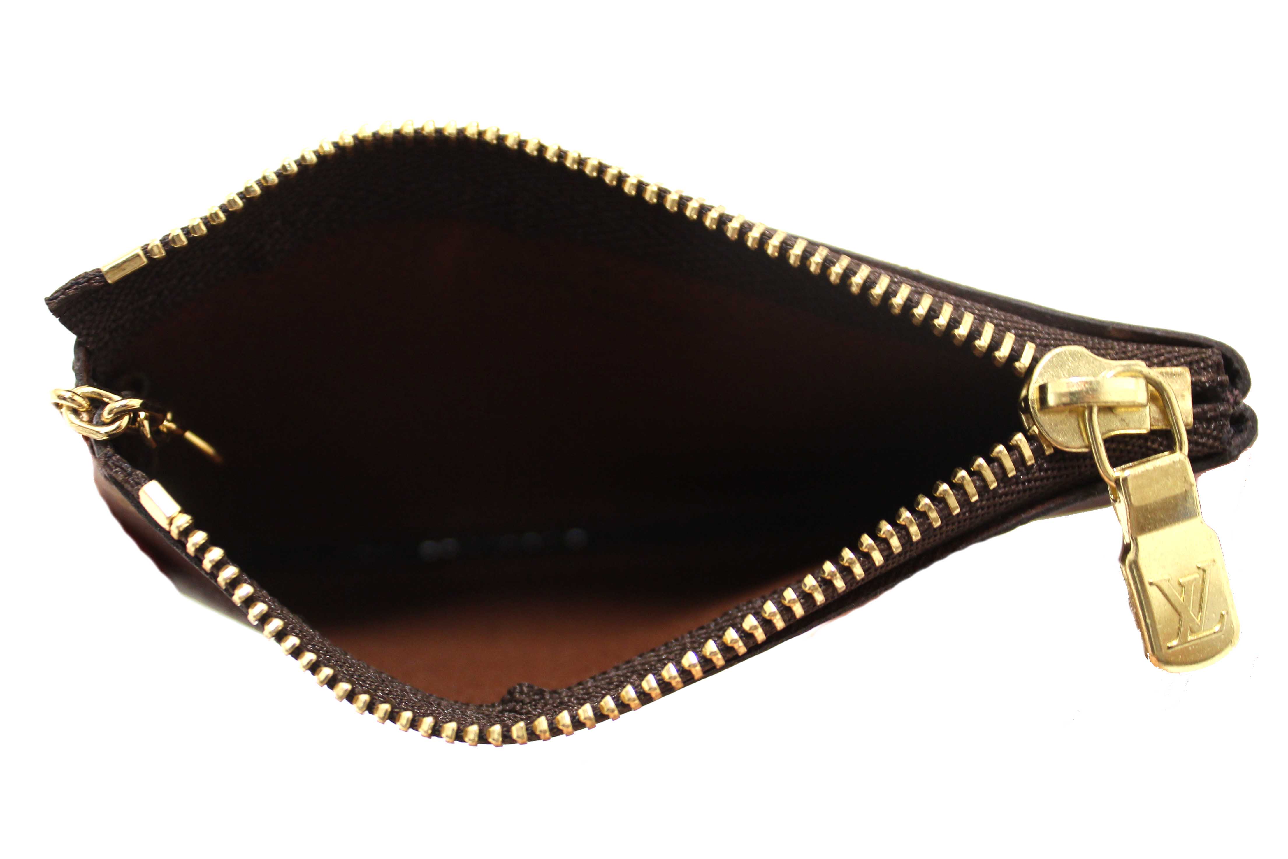 Authentic Louis Vuitton Classic Monogram Canvas Key Pouch