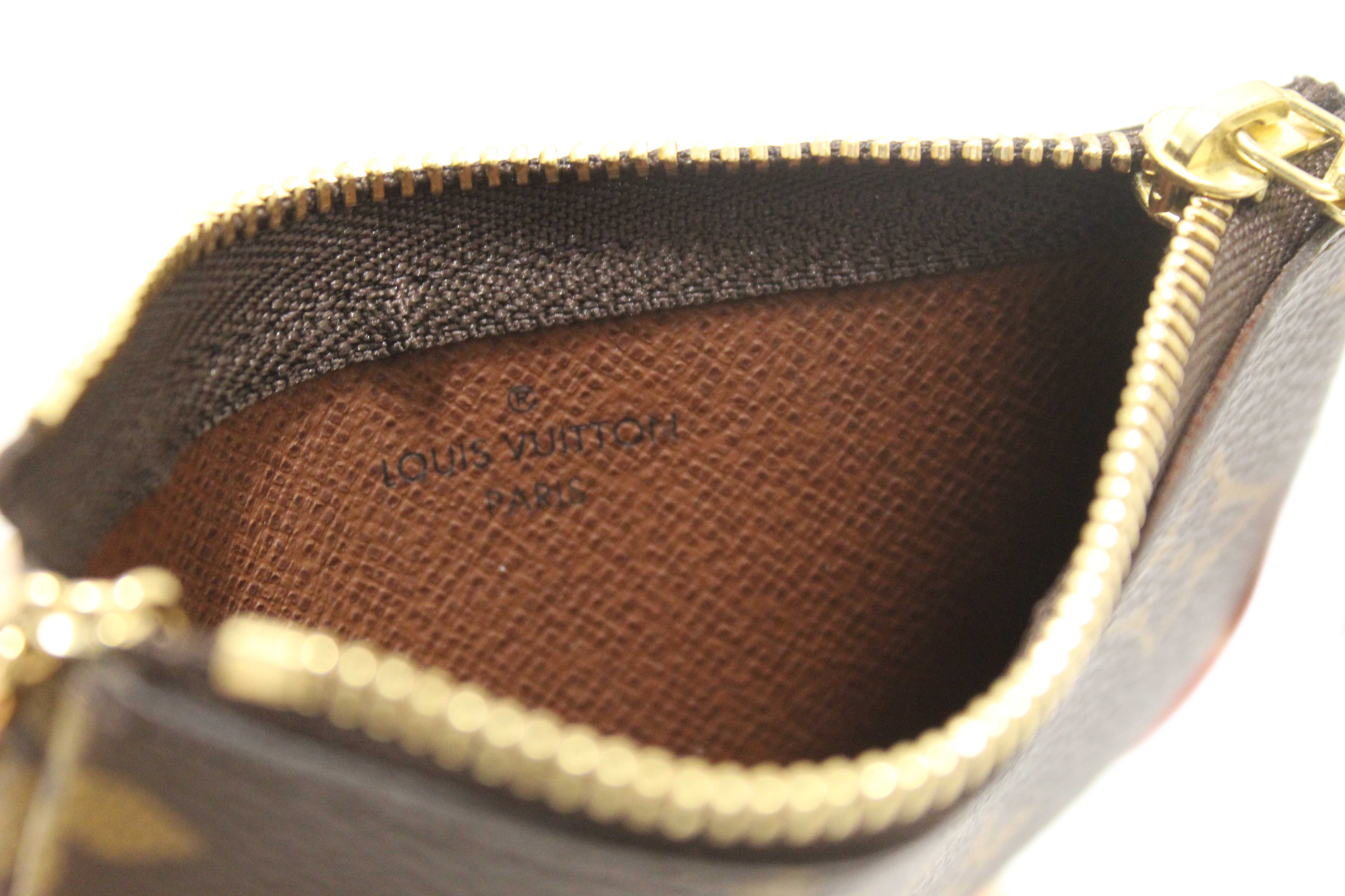 Authentic Louis Vuitton Classic Monogram Canvas Key Pouch
