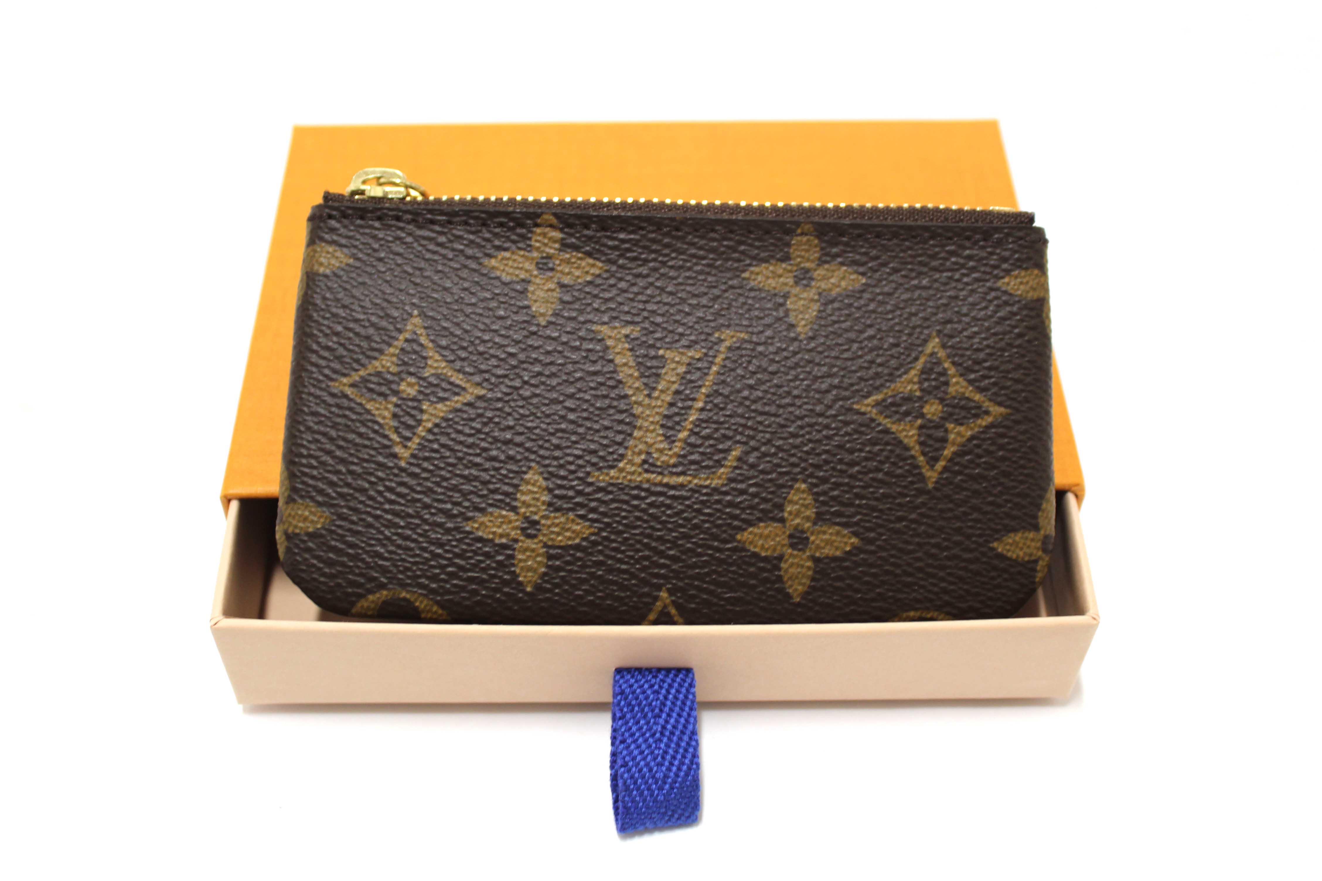 Authentic Louis Vuitton Classic Monogram Canvas Key Pouch