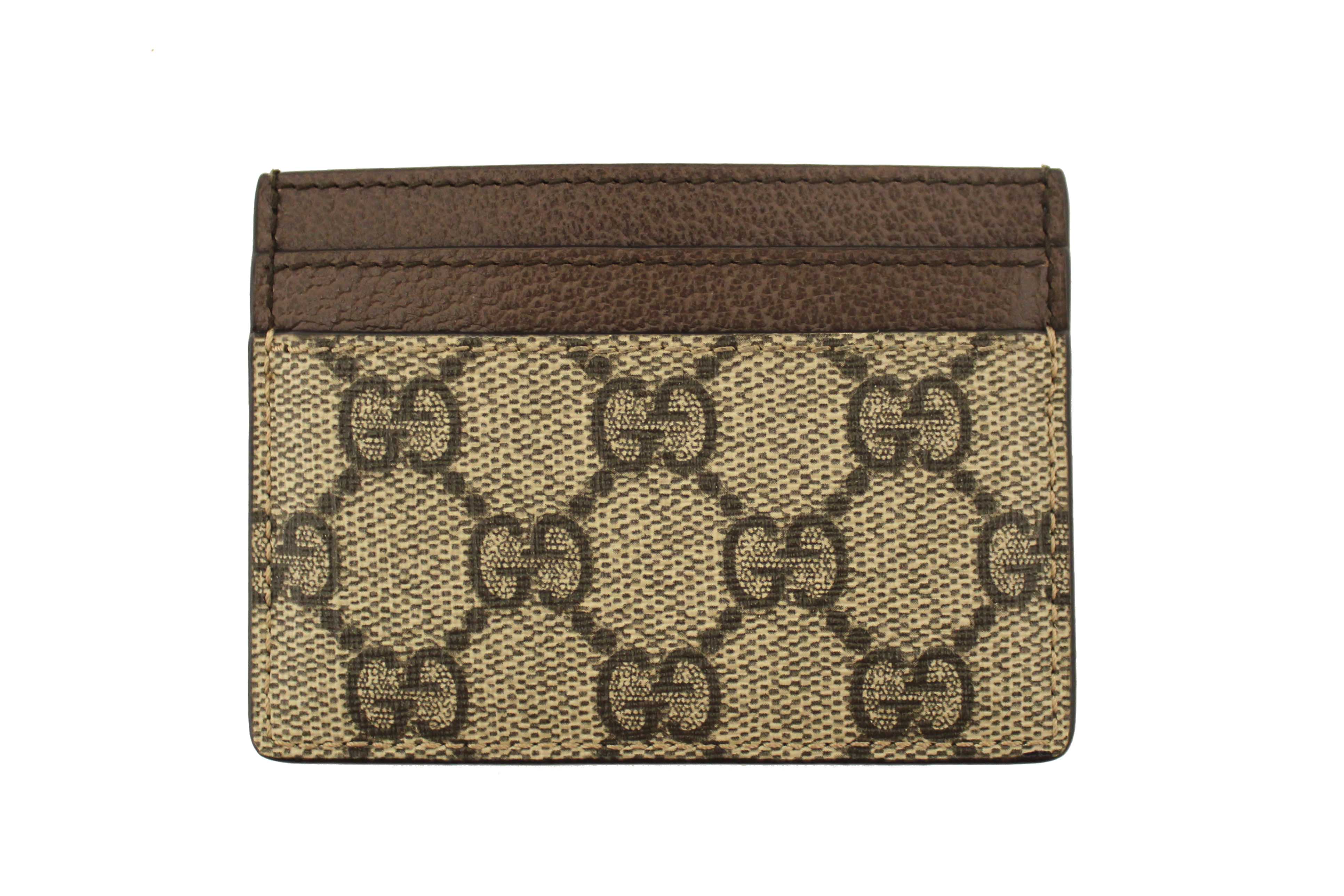 Authentic Gucci GG Supreme Ophidia Card Case
