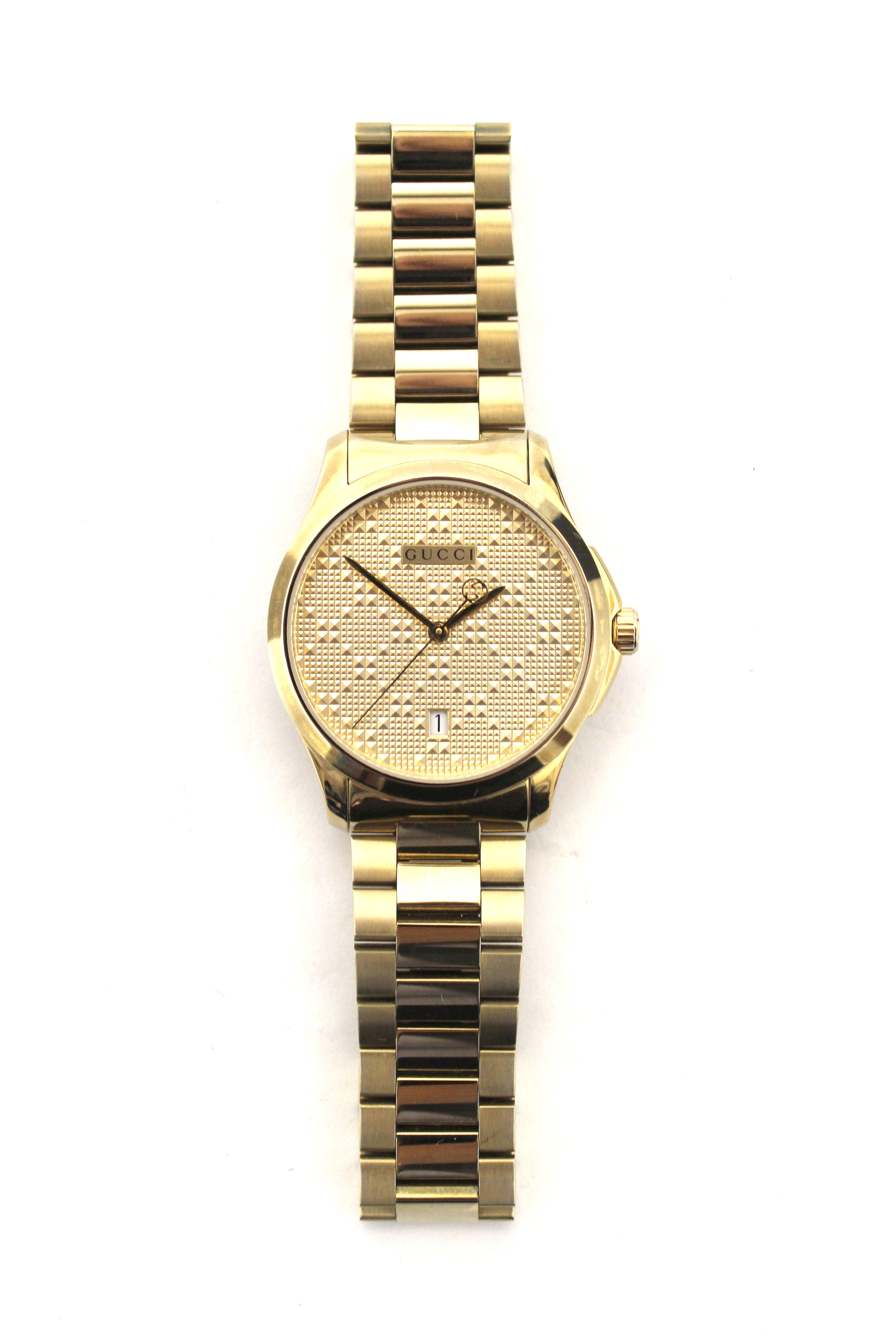 Authentic Gucci Swiss Quartz and Alloy Dress Gold-Toned Watch Paris Station Shop Authentic Gucci Swiss Quartz and Alloy Dress Gold-Toned Watch Paris Station Shop