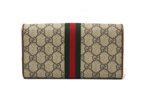 Authentic Gucci GG Supreme Ophidia Chain Wallet