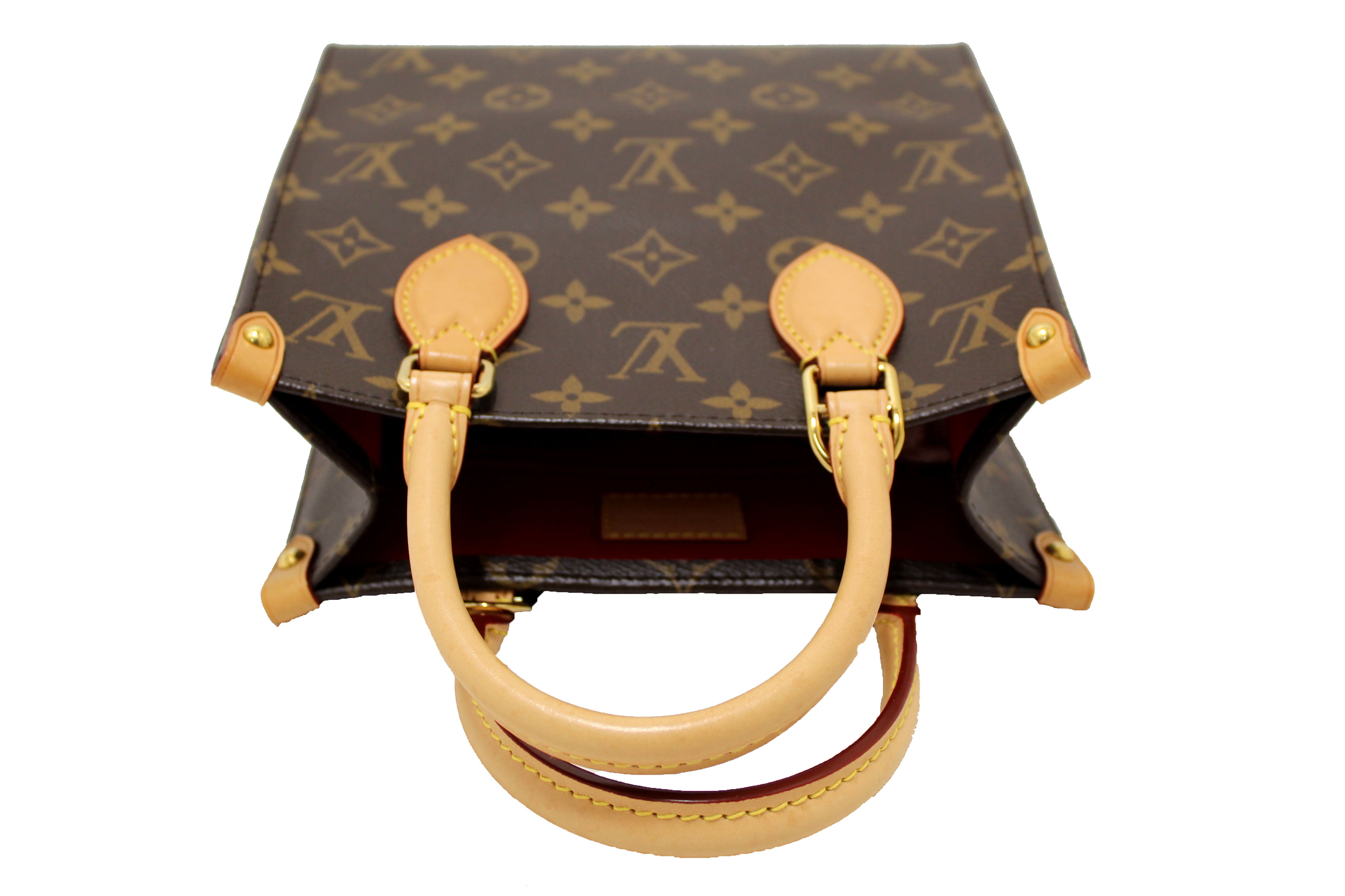 Authentic Louis Vuitton Classic Monogram Canvas Sac Plat BB Handbag