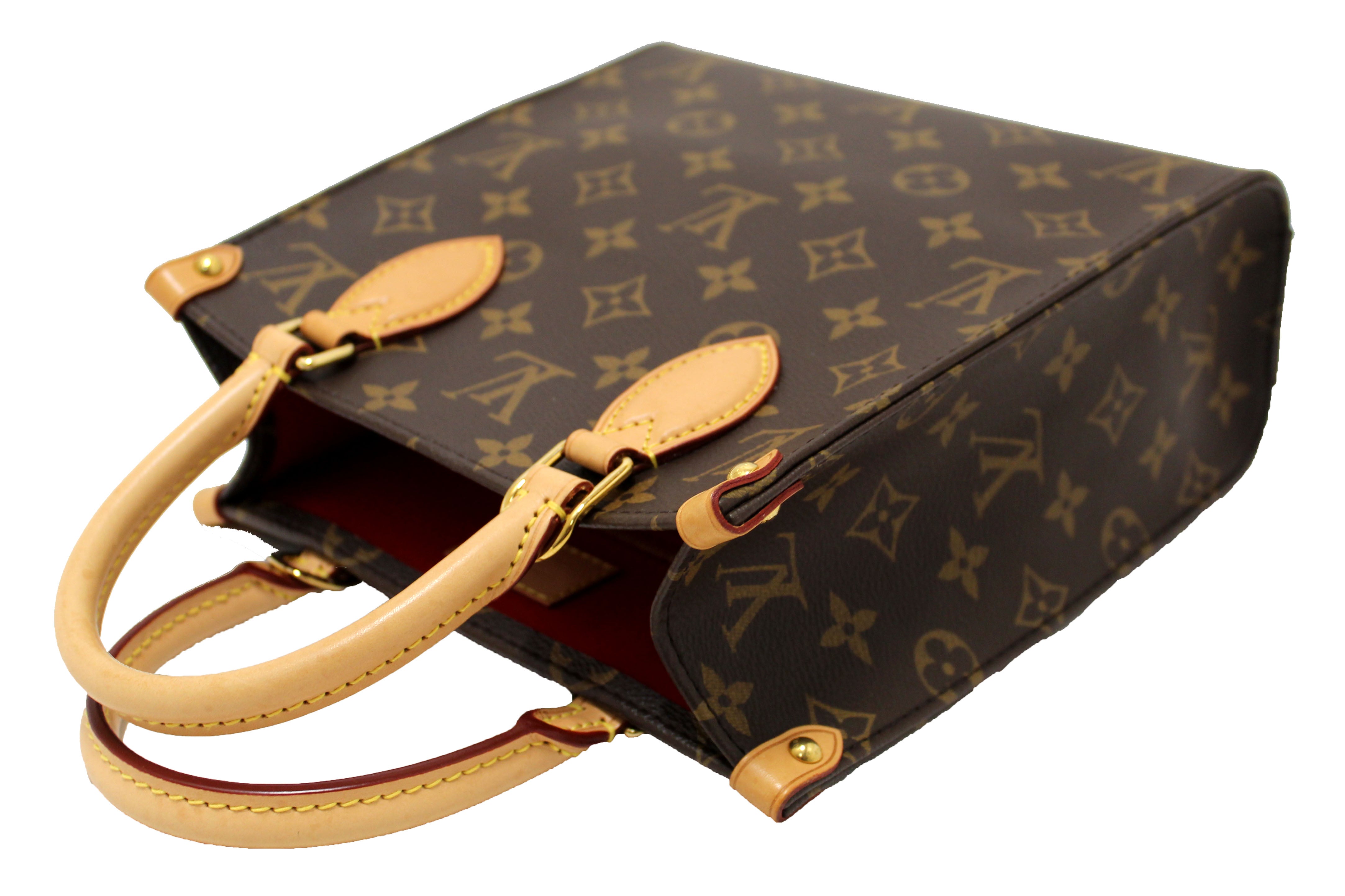 Authentic Louis Vuitton Classic Monogram Canvas Sac Plat BB Handbag