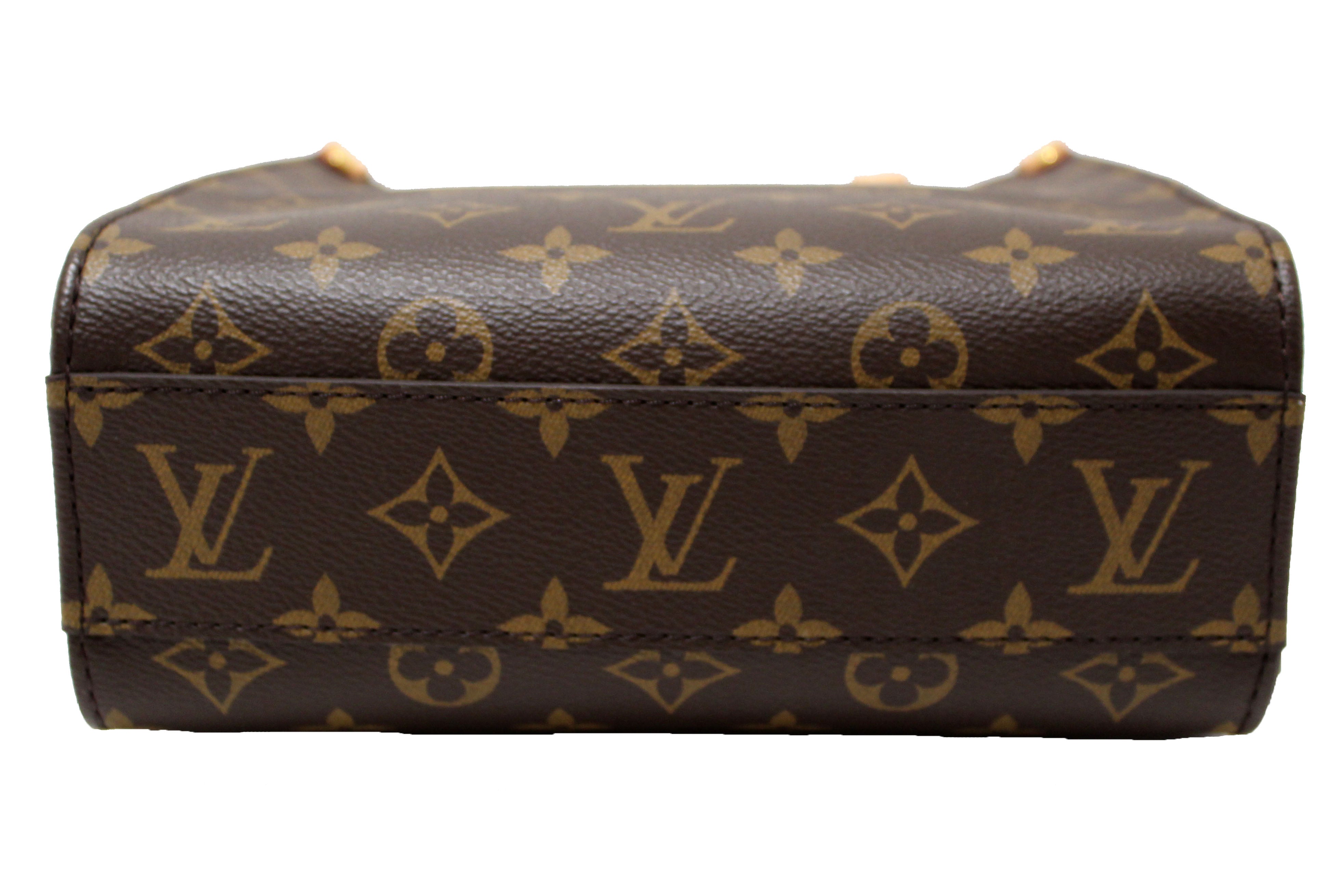 Authentic Louis Vuitton Classic Monogram Canvas Sac Plat BB Handbag